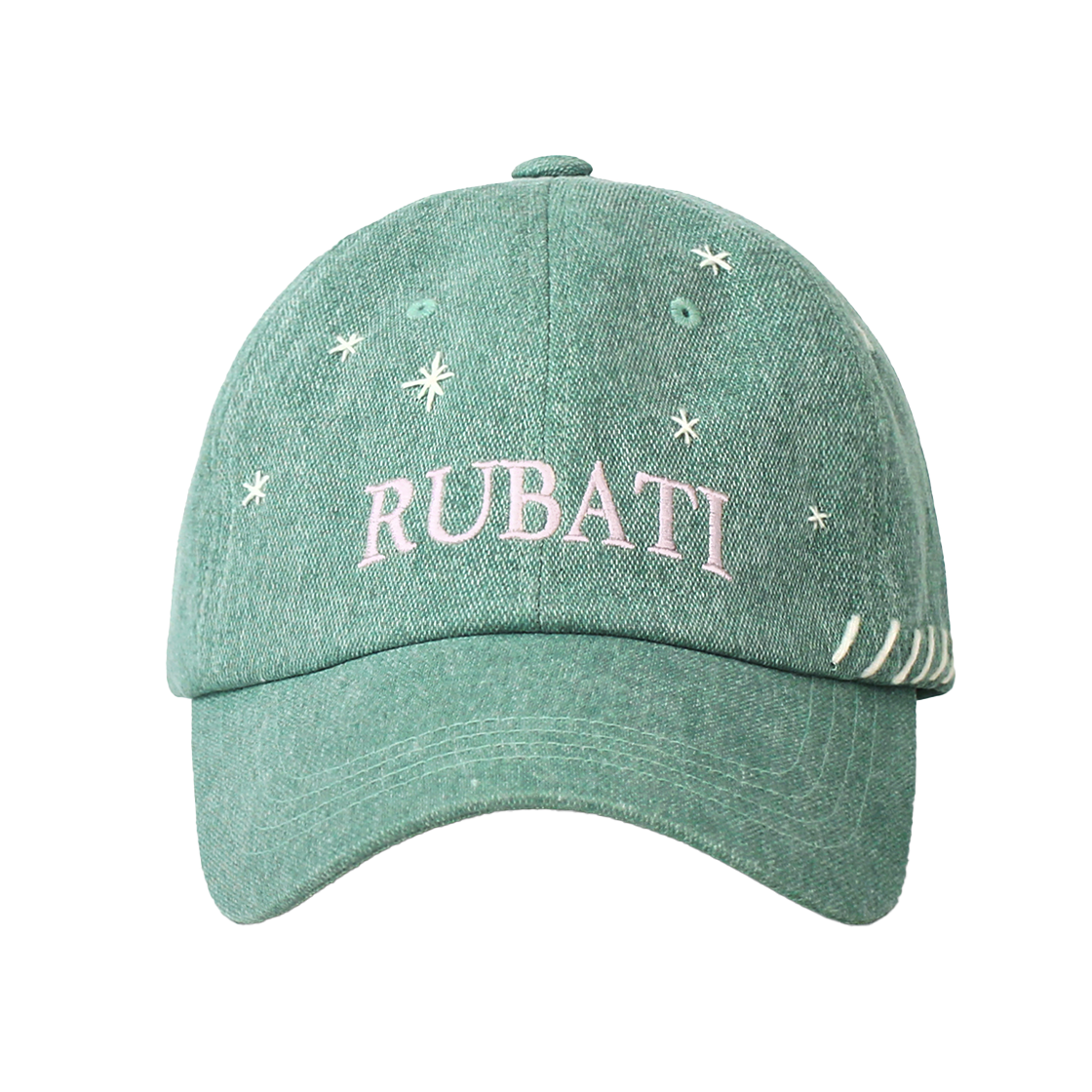 루바티 스텔라 핸드스티치 빈티지 피그먼트 볼캡 민트(Rubati Stella hand Stitched Vintage Pigment Ball Cap Mint)
