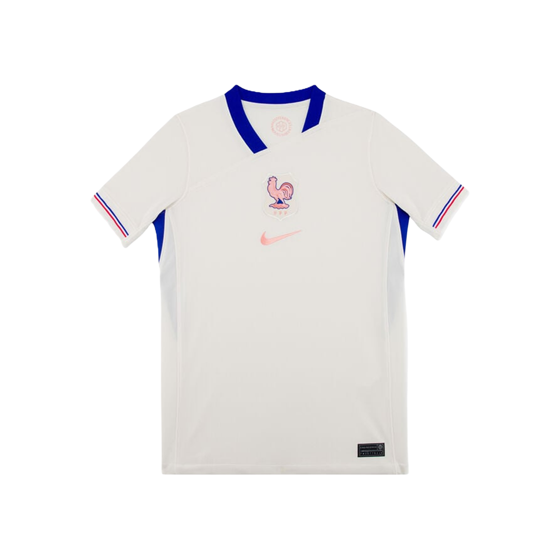 FZ9023-110 Nike FFF Stadium Away Dri-Fit Soccer Replica Jersey Pale Ivory Bright Blue (Non Marking Ver.)
