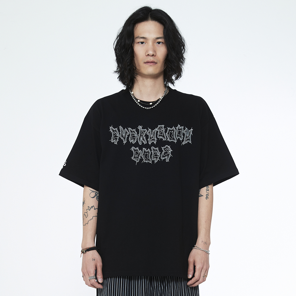 쎄르페 x James Keys EVERYBODY GOES 반팔티 블랙(SSERPE X James Keys Everybody Goes Half Sleeve T Black) - 3