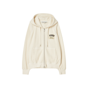 After Pray Waffle Sweat Zip-Up Hoodie Ivory