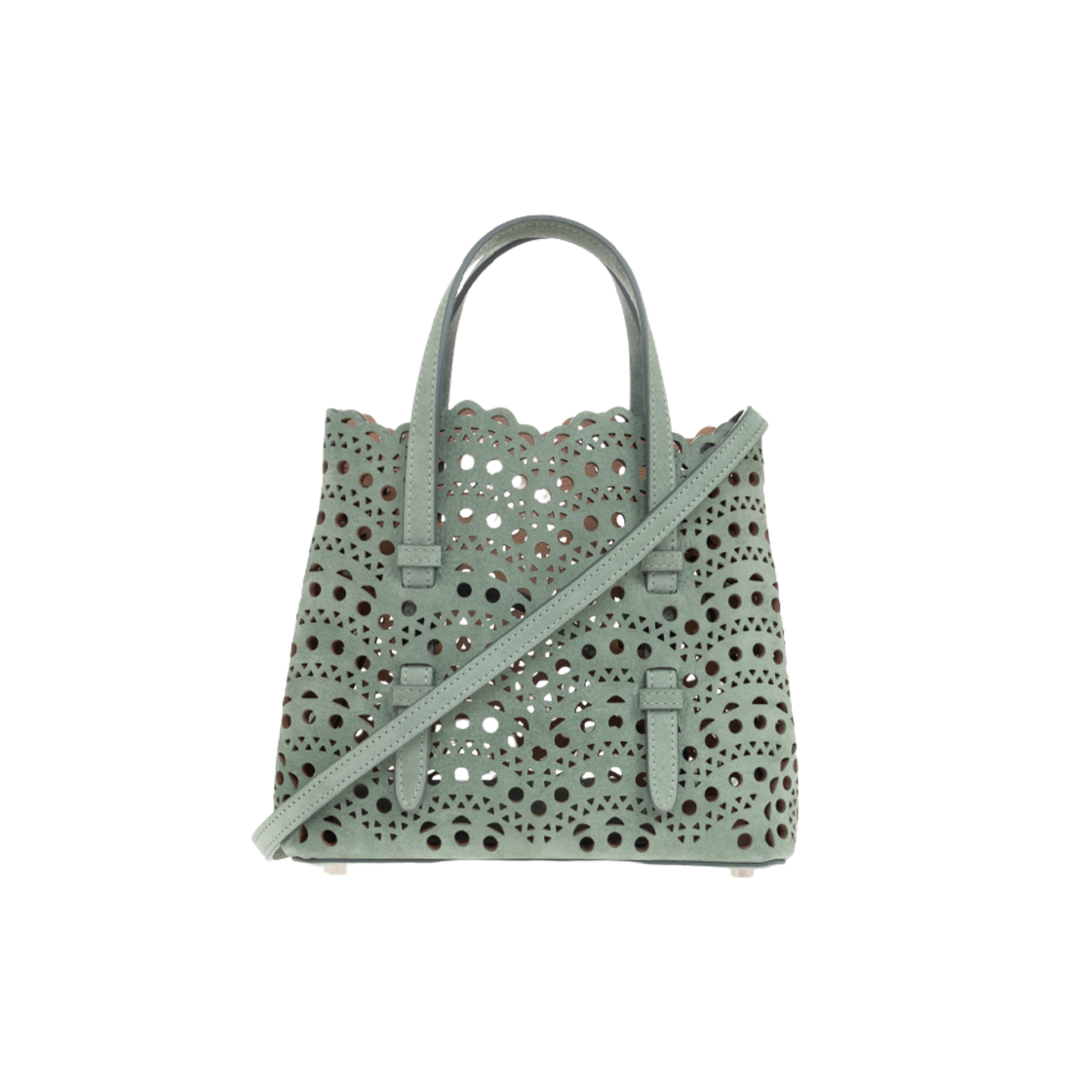 알라이아 미나 20 토트백 그린(Alaia Mina 20 Tote Bag Green)