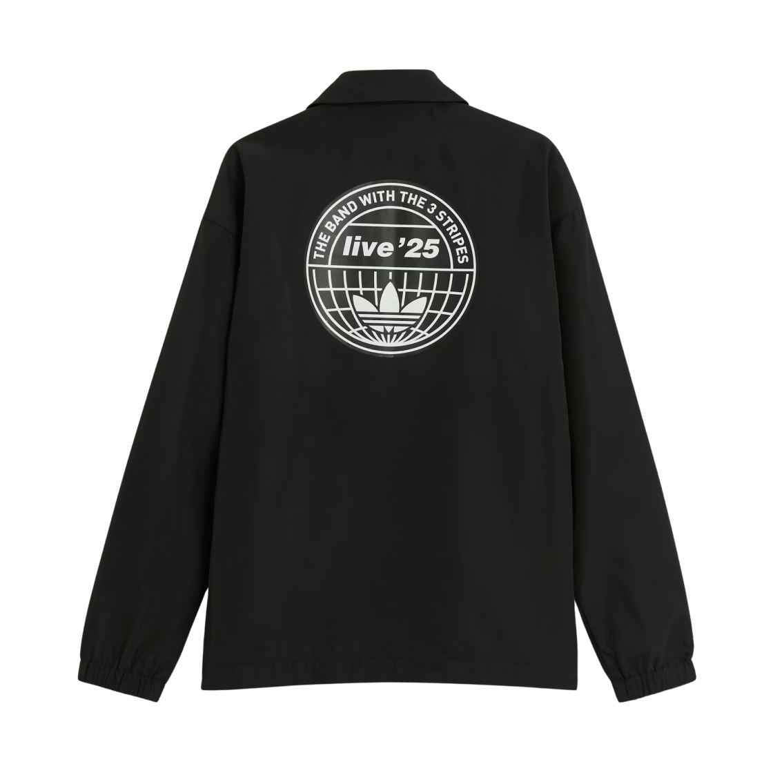 아디다스 x 오아시스 투어 코치 자켓 블랙 - US 사이즈(Adidas x Oasis Tour Coach Jacket Black - US Sizing)
