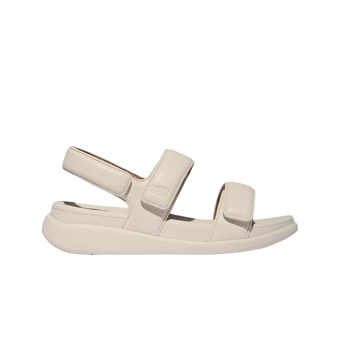 (W) 핏플랍 F-모드 고 어드저스터블 플랫폼 백 스트랩 샌들 파리 베이지((W) FITFLOP F-Mode Go Adjustable Flatform Back Strap Sandal Paris Beige)