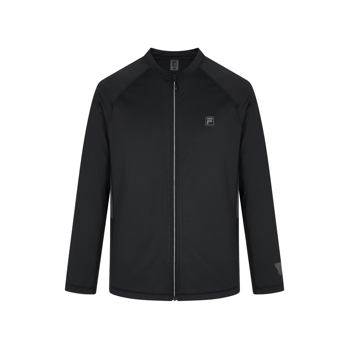 1100FS2RTH2401XBLK FILA Colorblock Zip-Up Rash Guard Black - 대표 이미지 #1