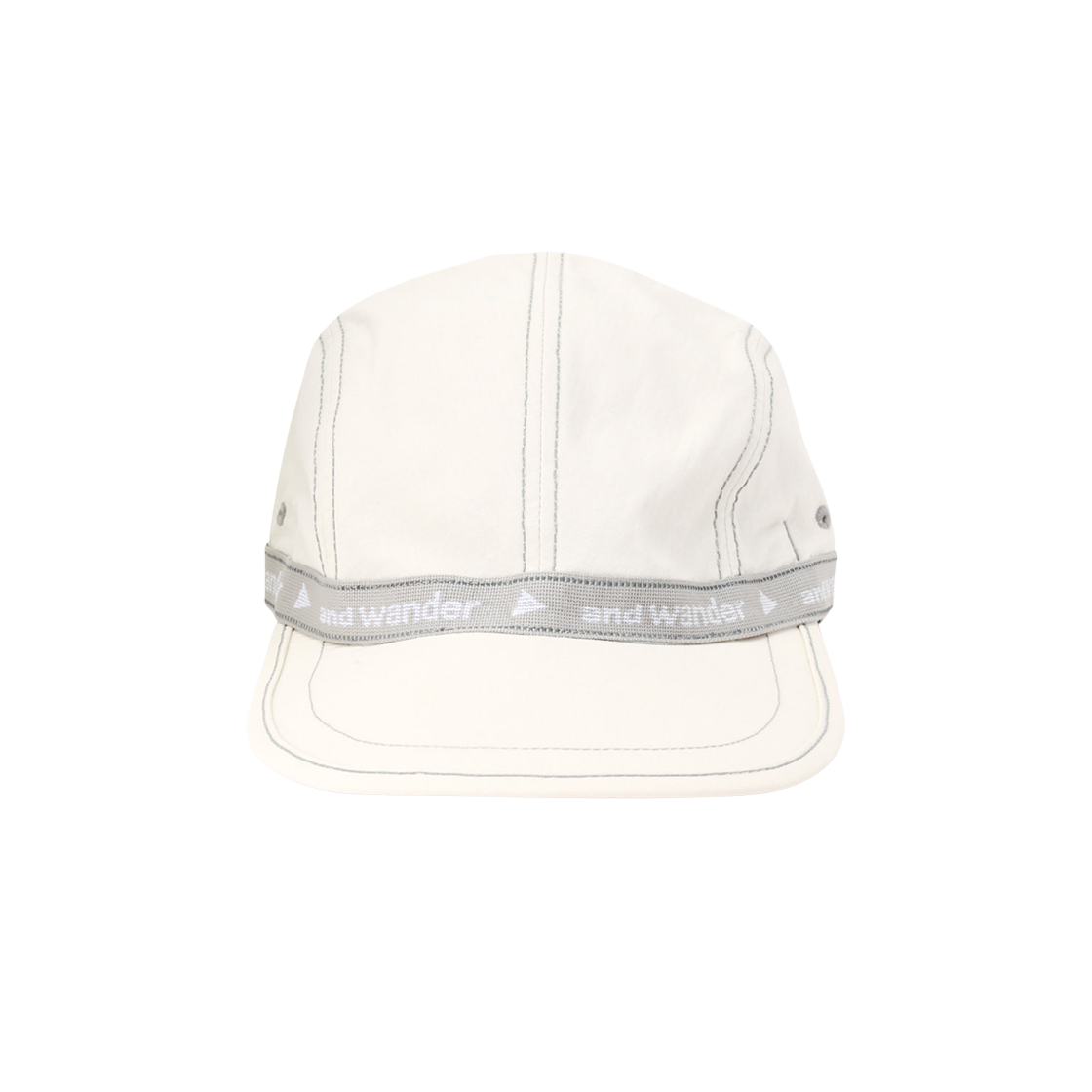 앤드 원더 JQ 테이프 캡 오프 화이트(And Wander JQ Tape Cap Off White)