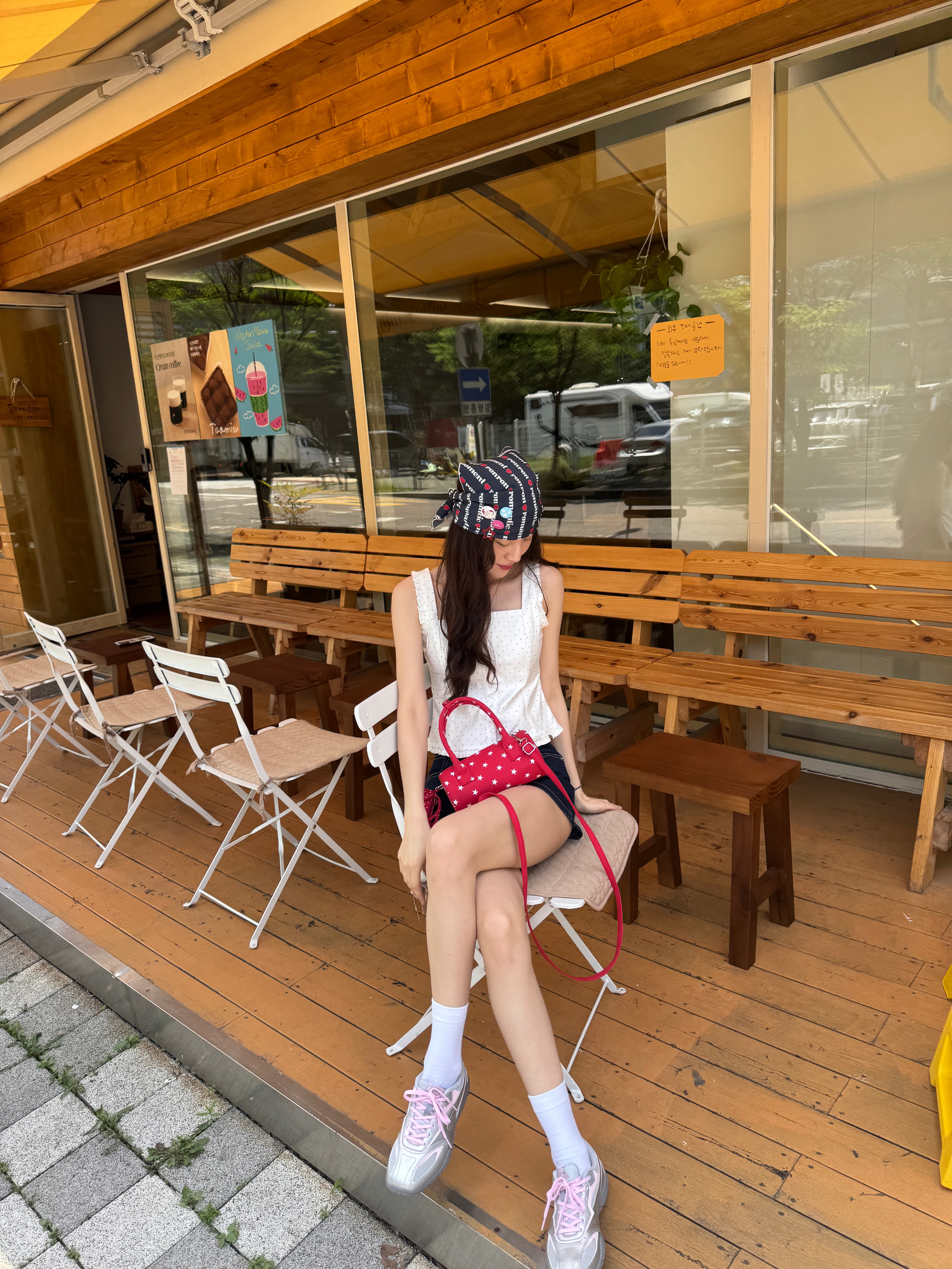 le coq sportif La Plie Silver 착용 스타일 - 3