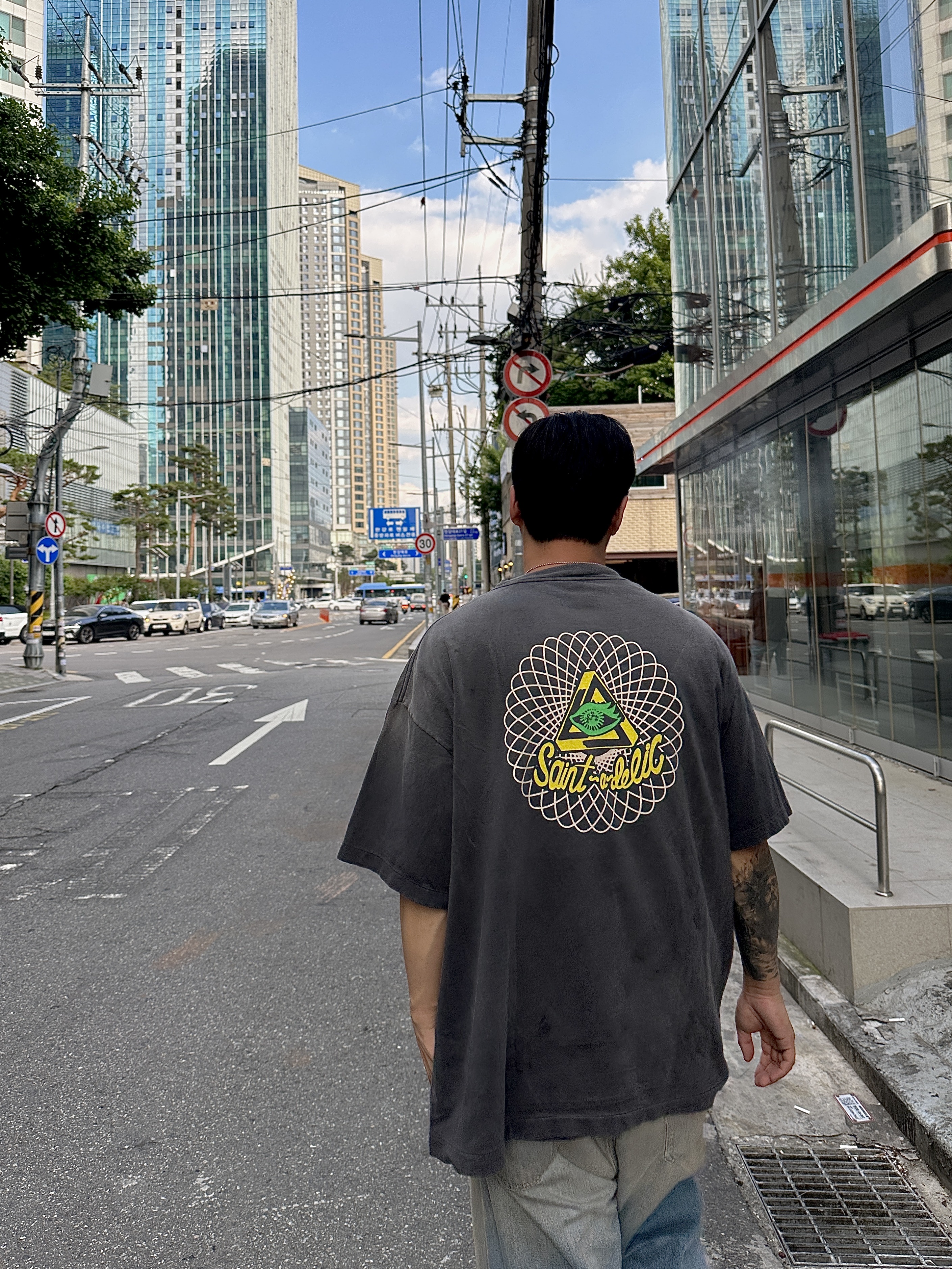 Saint Mxxxxxx Saint MX6 S/S T-Shirt Black - 25SS 착용 스타일 - 2