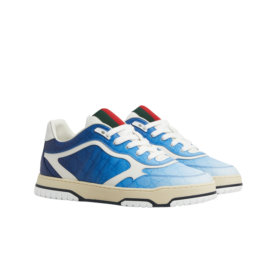 구찌 리웹 스니커즈 그라디언트 블루(Gucci Re-Web Sneakers Gradient Blue) - 2