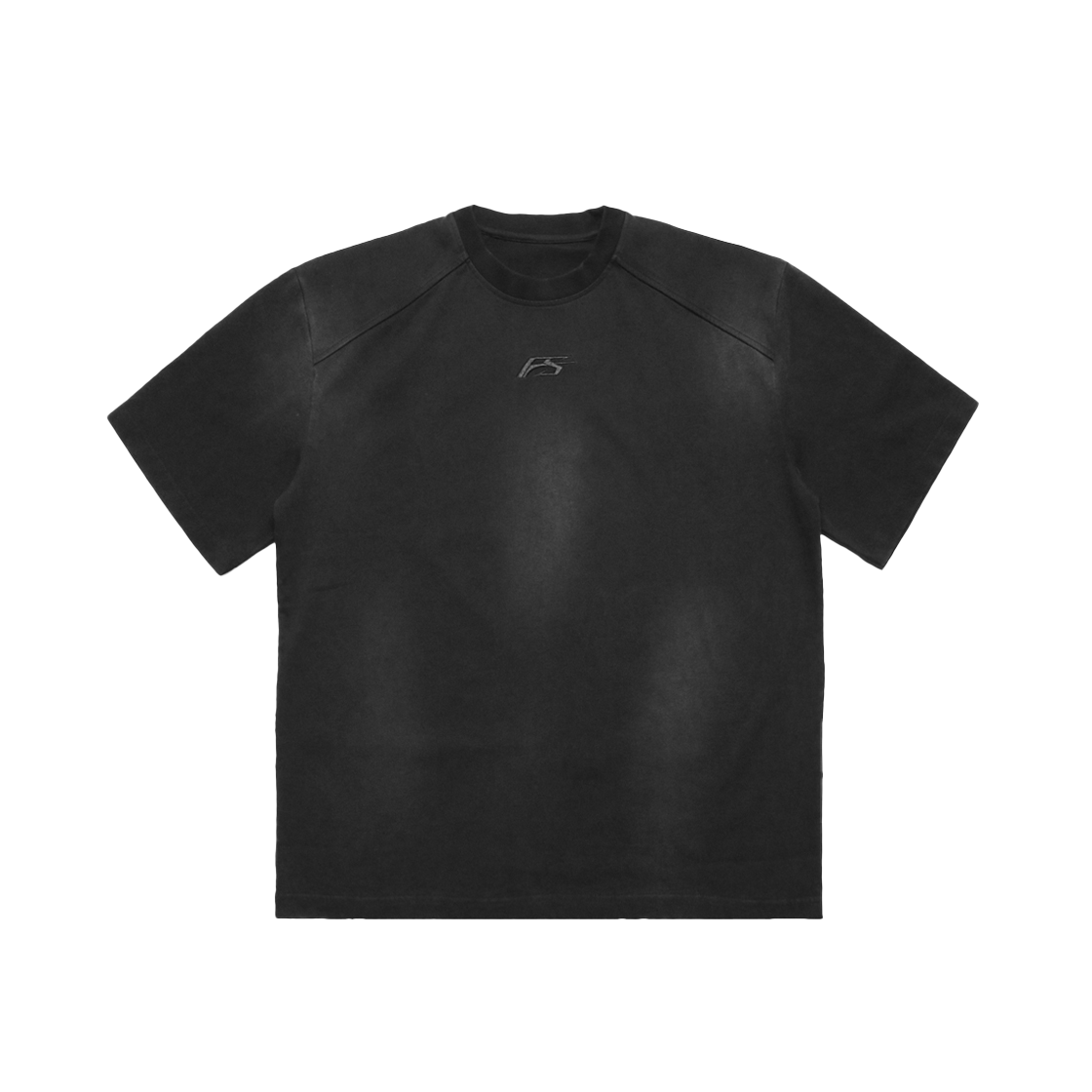 포스센스티브 포스 로고 숄더 워싱 티셔츠 블랙(Force Sensitive Fs Logo Shoulder Washing T-Shirt Black)