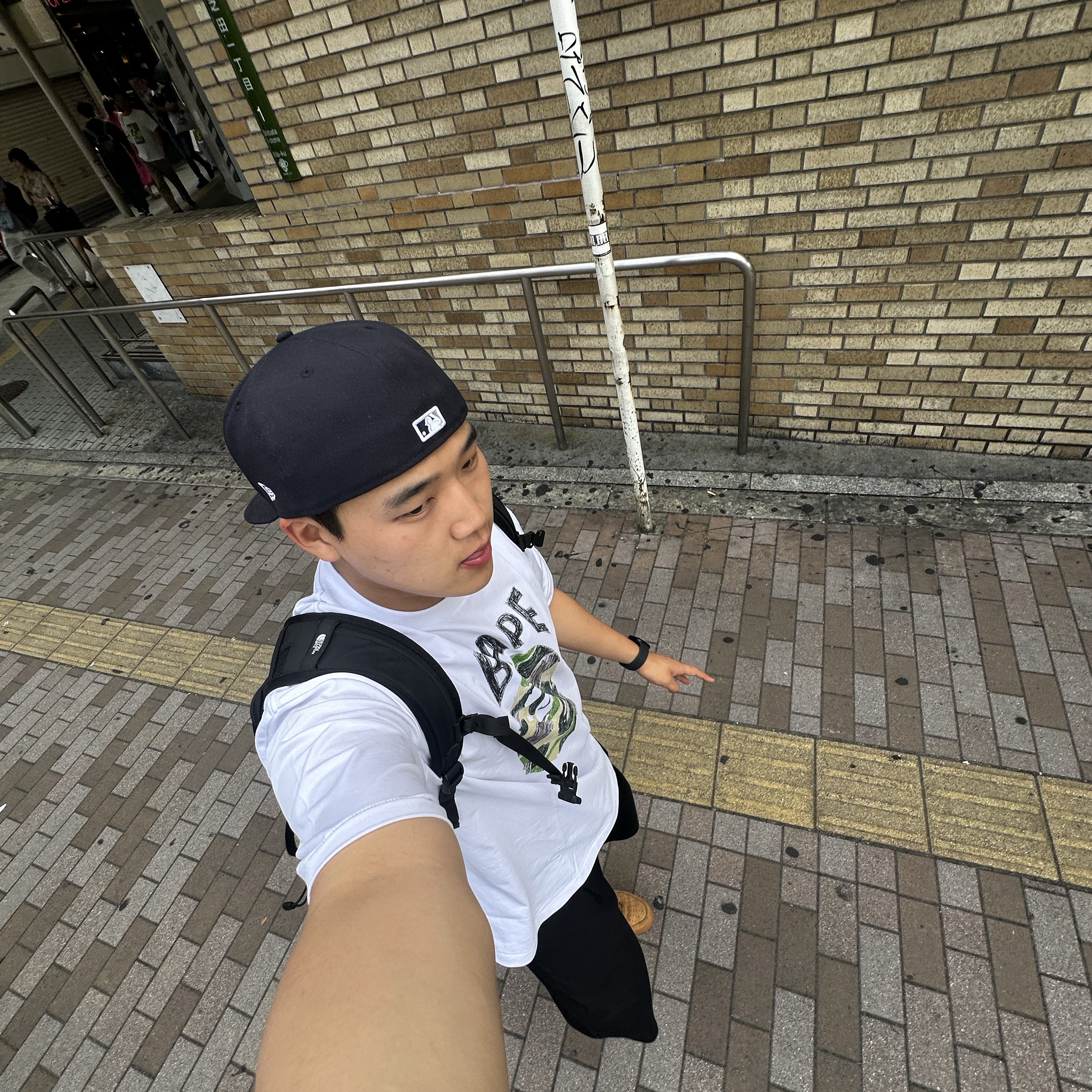 New Era 59Fifty MLB Authentic New York Yankees Game Navy 착용 스타일