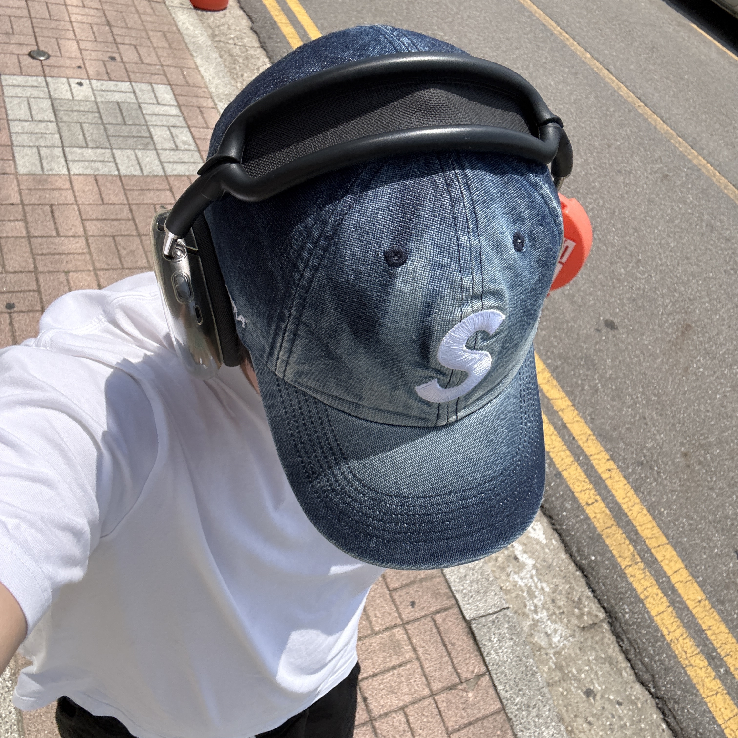 Supreme Cordura Denim S Logo 6-Panel Bleached Indigo - 25SS, Apple AirPods Max Lightning Space Gray (Korean Ver.) 착용 스타일