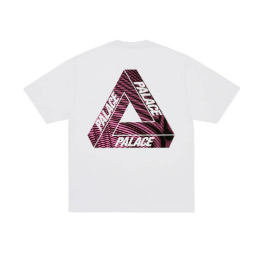 Palace Tri-Vex T-Shirt White Pink - 25SS
