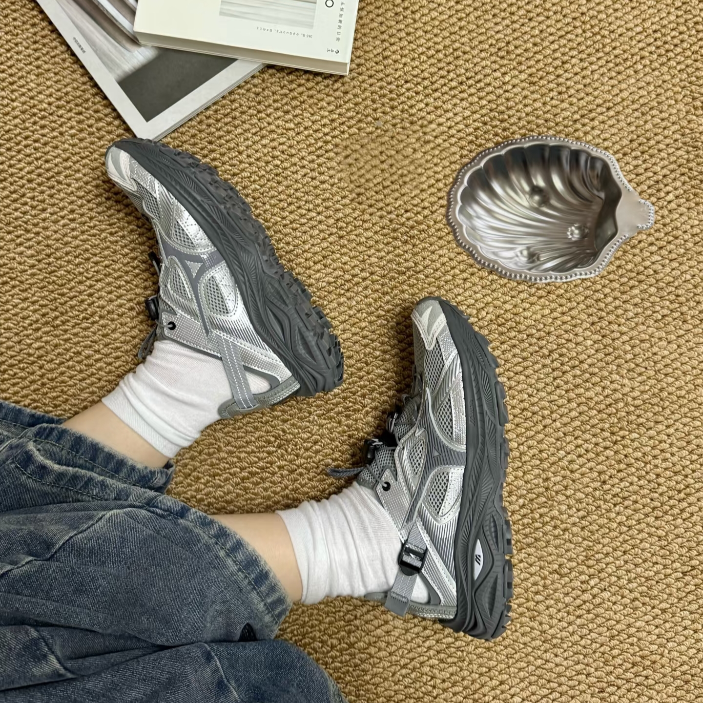 New Balance 530 Steel Grey 착용 스타일