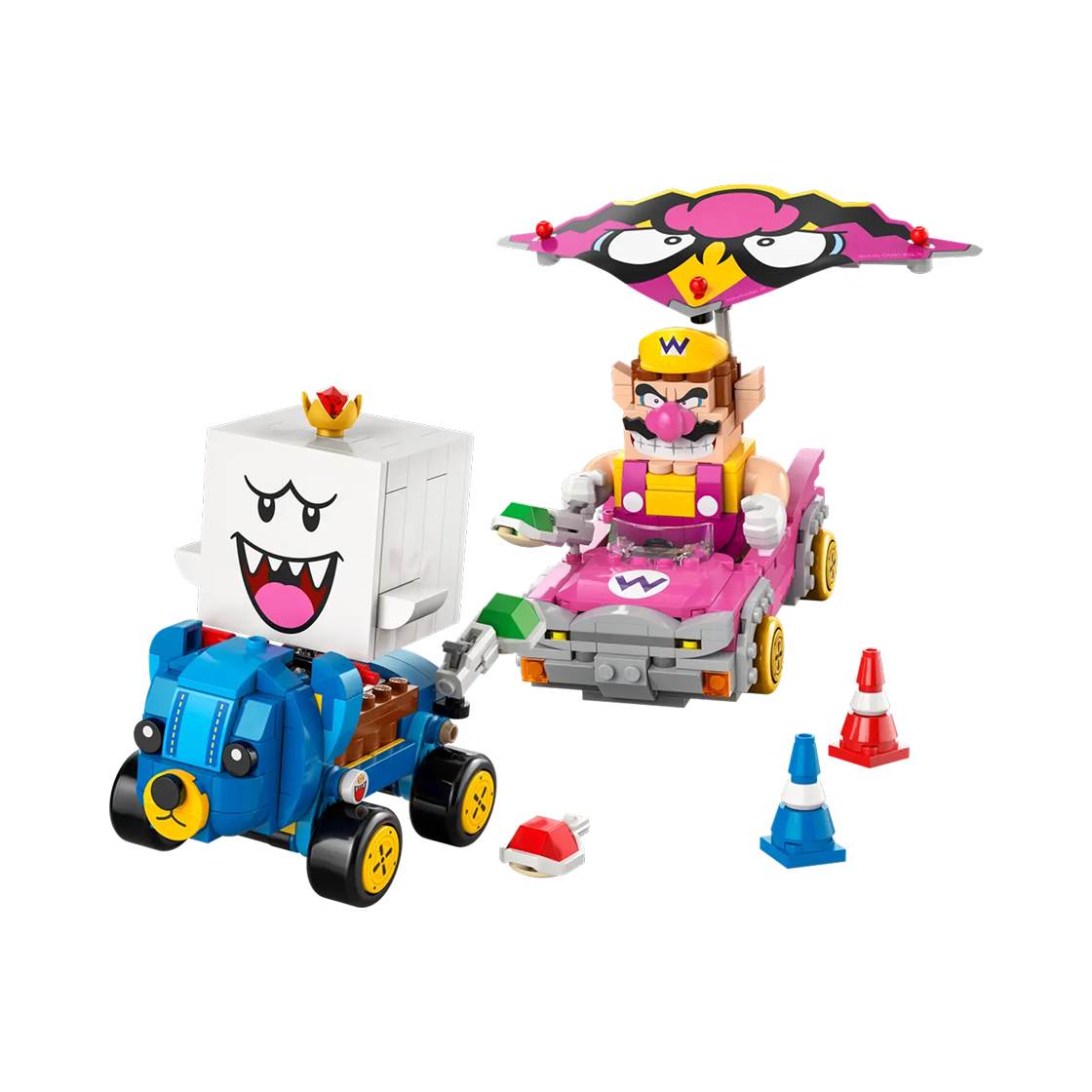 레고 슈퍼 마리오 마리오 카트 와리오와 킹부끄(Lego Super Mario Mario Kart – Wario & King Boo)