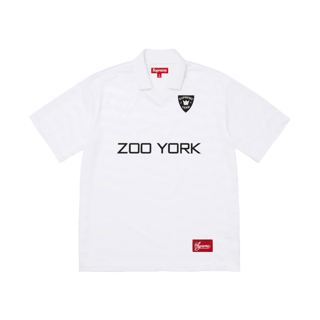 슈프림 x 주욕 사커 저지 화이트 - 25SS