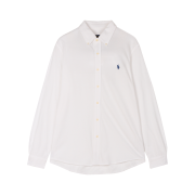 [20% 적립] Polo Ralph Lauren Featherweight Mesh Shirt White - 25SS