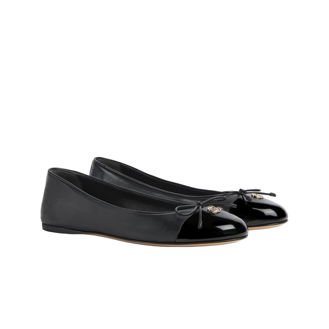 (W) 구찌 더블 G 플랫 슈즈 블랙((W) Gucci Double G Flat Shoes Black) - 2