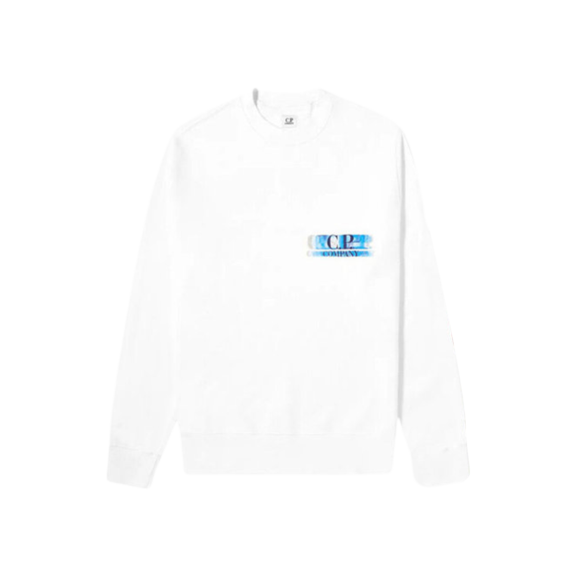 08CMSS323A005747W103 C.P. Company Logo Front Back Print Sweatshirt White - 20SS
