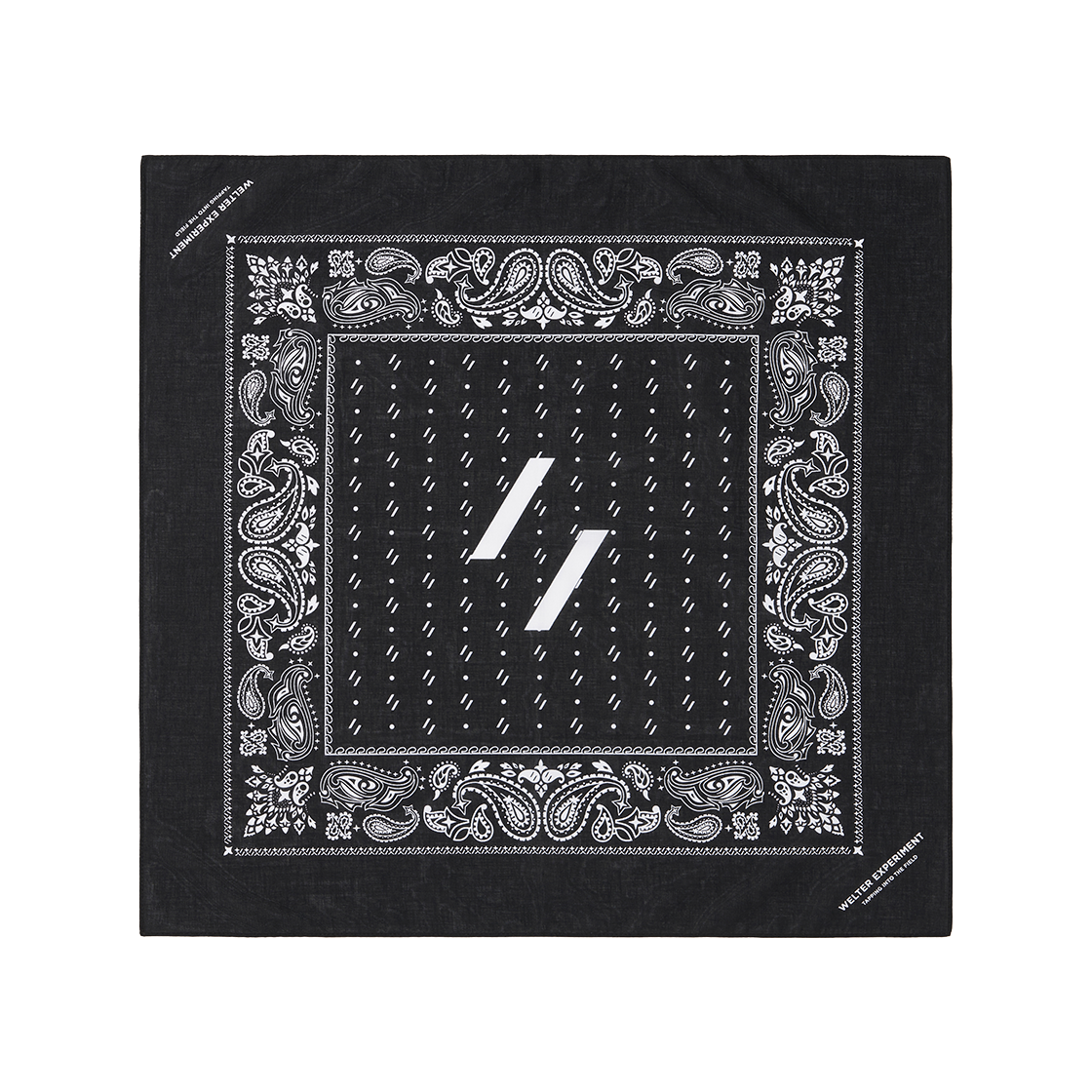 웰터 익스페리먼트 빈티지 페이즐리 반다나 블랙(WELTER EXPERIMENT Vintage Paisley Bandana Black)