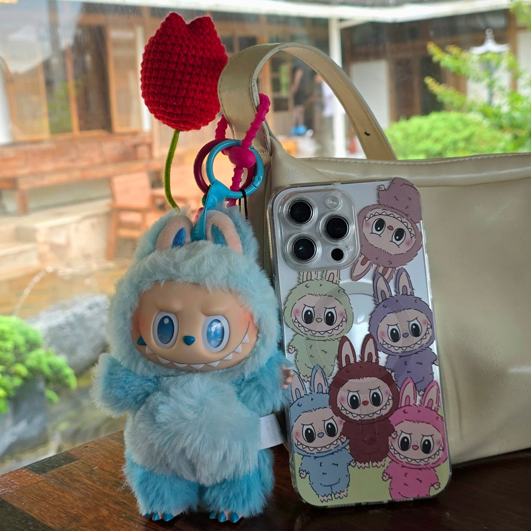 Pop Mart Labubu The Monsters Highlight Series Hope Keyring (Opened Case) 착용 스타일