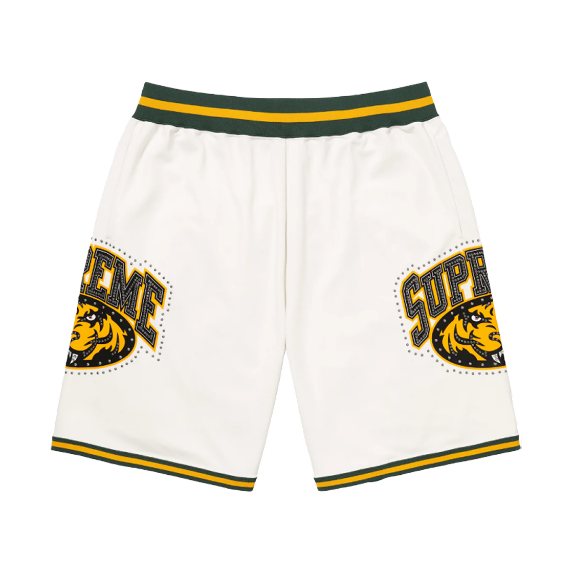 - Supreme Studded Basketball Shorts White - 25SS