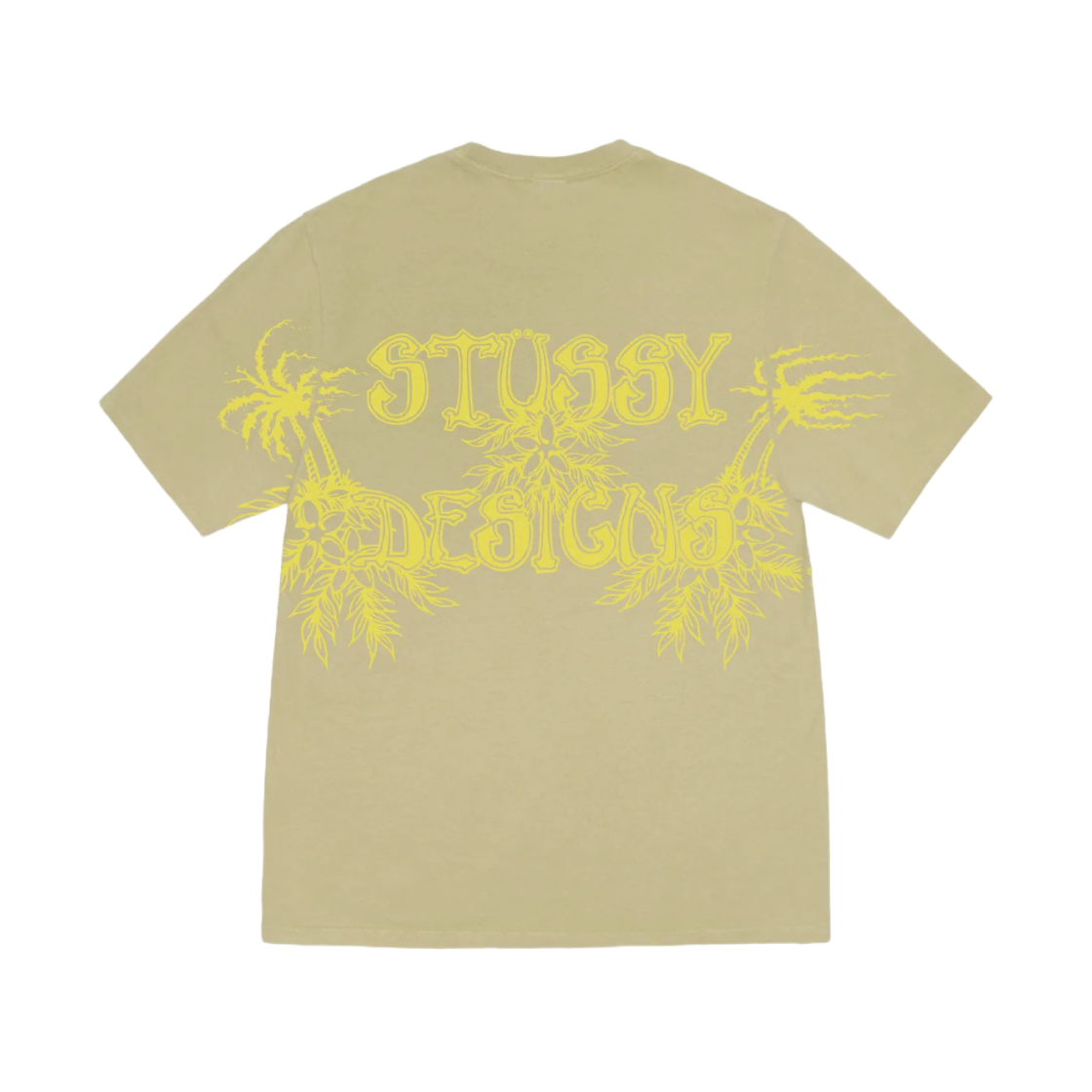 1905151 Stussy Wes Palms Pigment Dyed T-Shirt Elm
