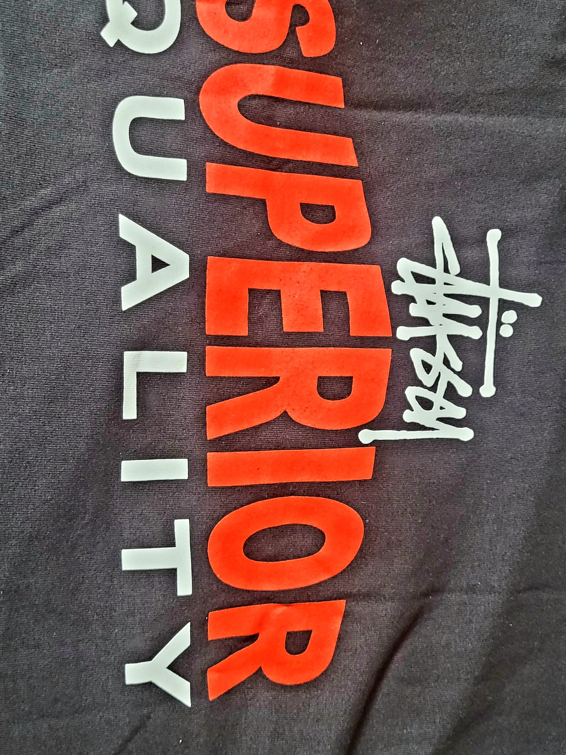 Stussy Superior Quality T-Shirt Black 착용 스타일