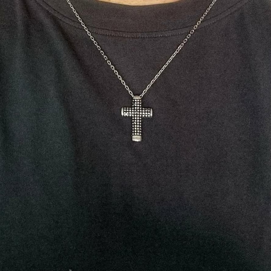 Damiani Metropolitan Diamond Necklace Silver 착용 스타일 - 2
