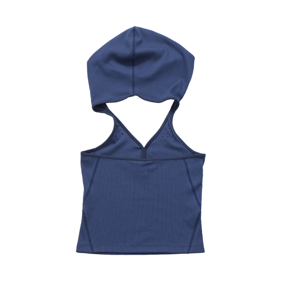 MP25HSSL02Nv mnmpair Button Hood Halterneck Top Navy - #2