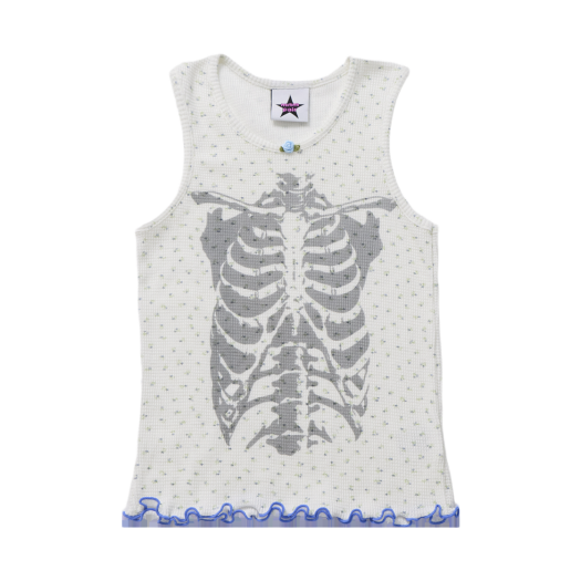 MP25HSSL03WH mnmpair Floral Bone Sleeveless White