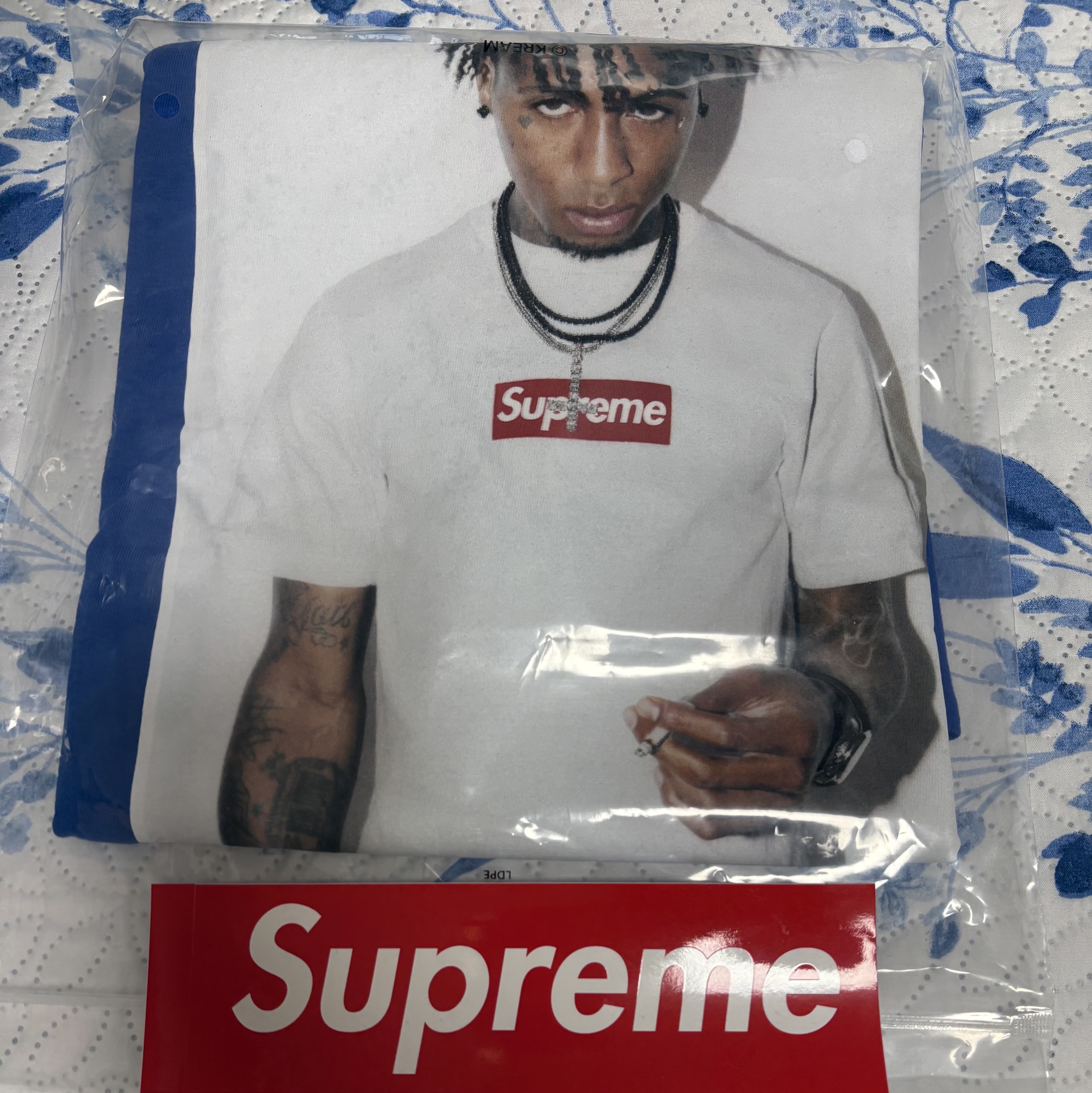 Supreme NBA Youngboy T-Shirt Royal - 23FW 착용 스타일