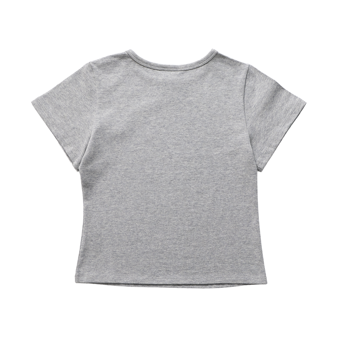 미니멀페어 레터링 크롭 티셔츠 그레이(mnmpair Lettering Crop Tee Grey) - 2