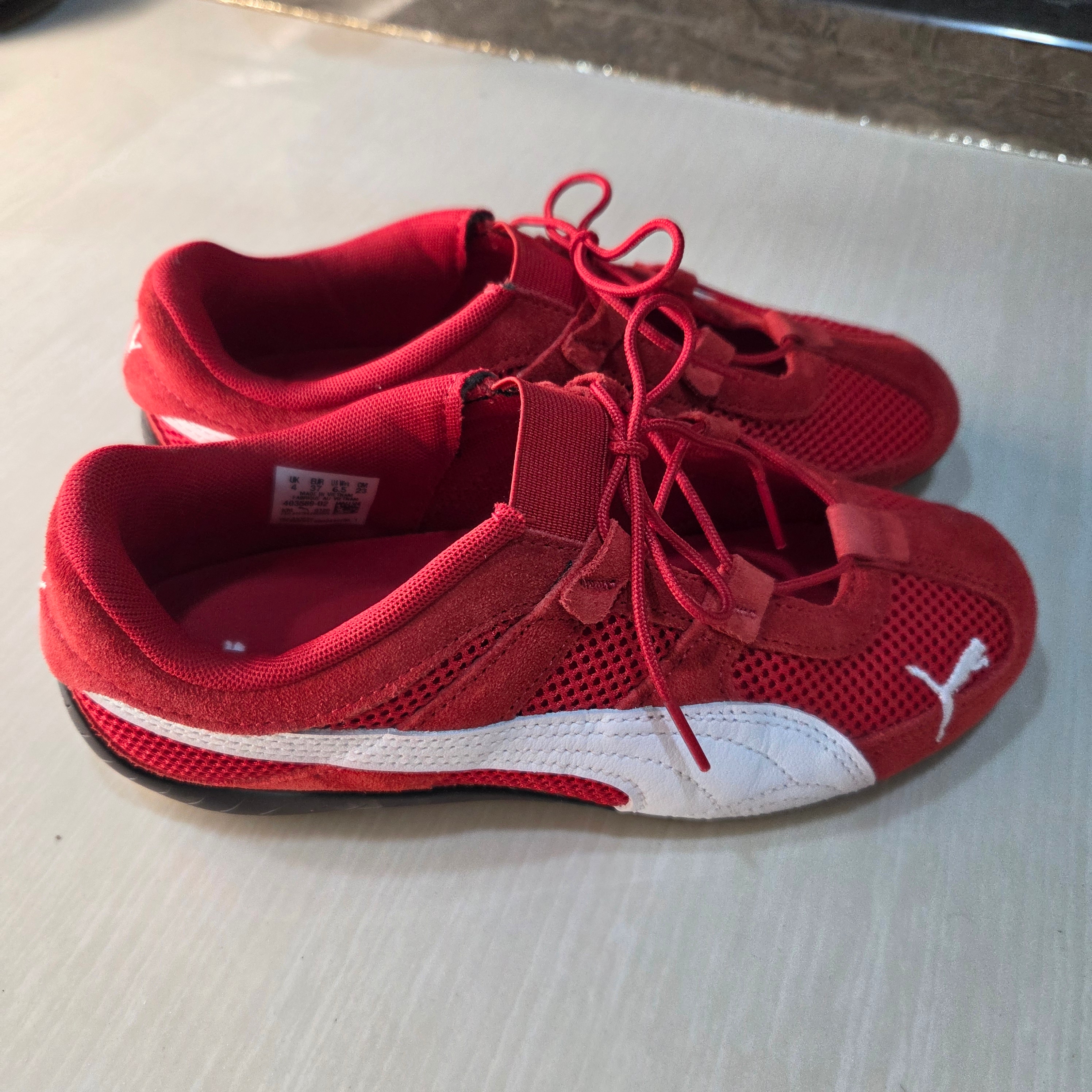 (W) Puma Speedcat Go For All Time Red Puma White 착용 스타일