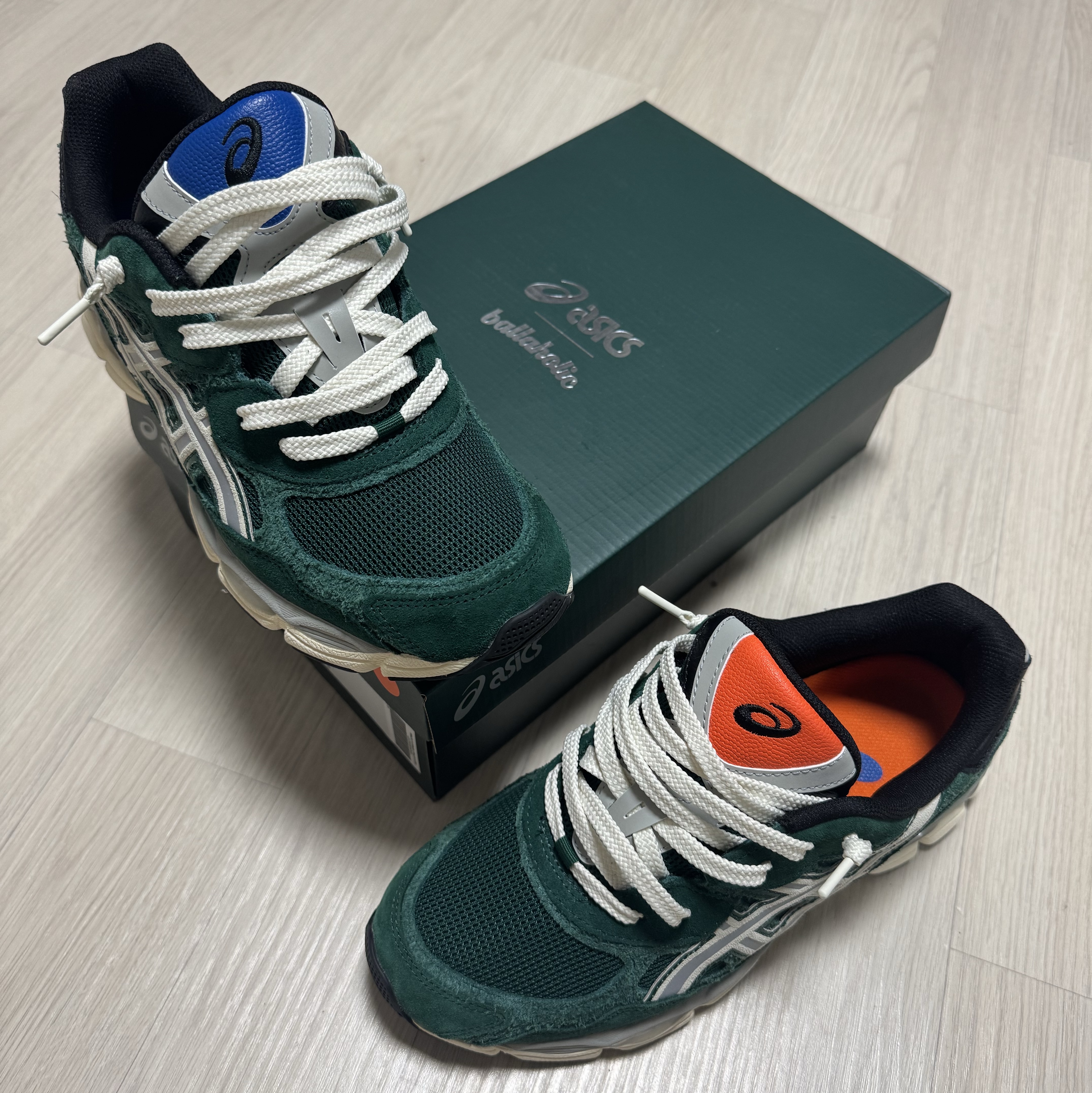 Asics x Ballaholic Gel-NYC Jewel Green Ivory 착용 스타일 - 4