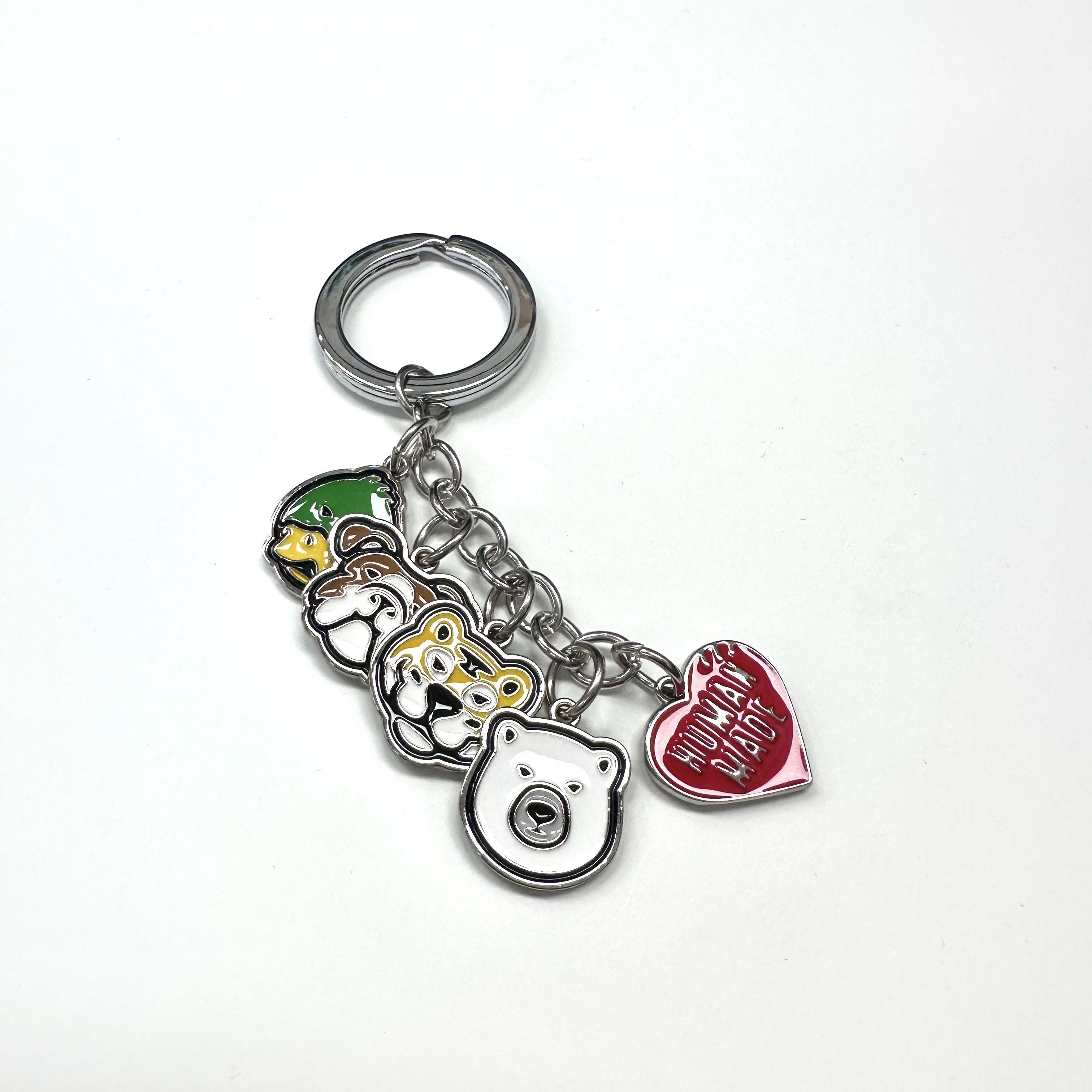 Human Made Animal Keyring Silver 착용 스타일