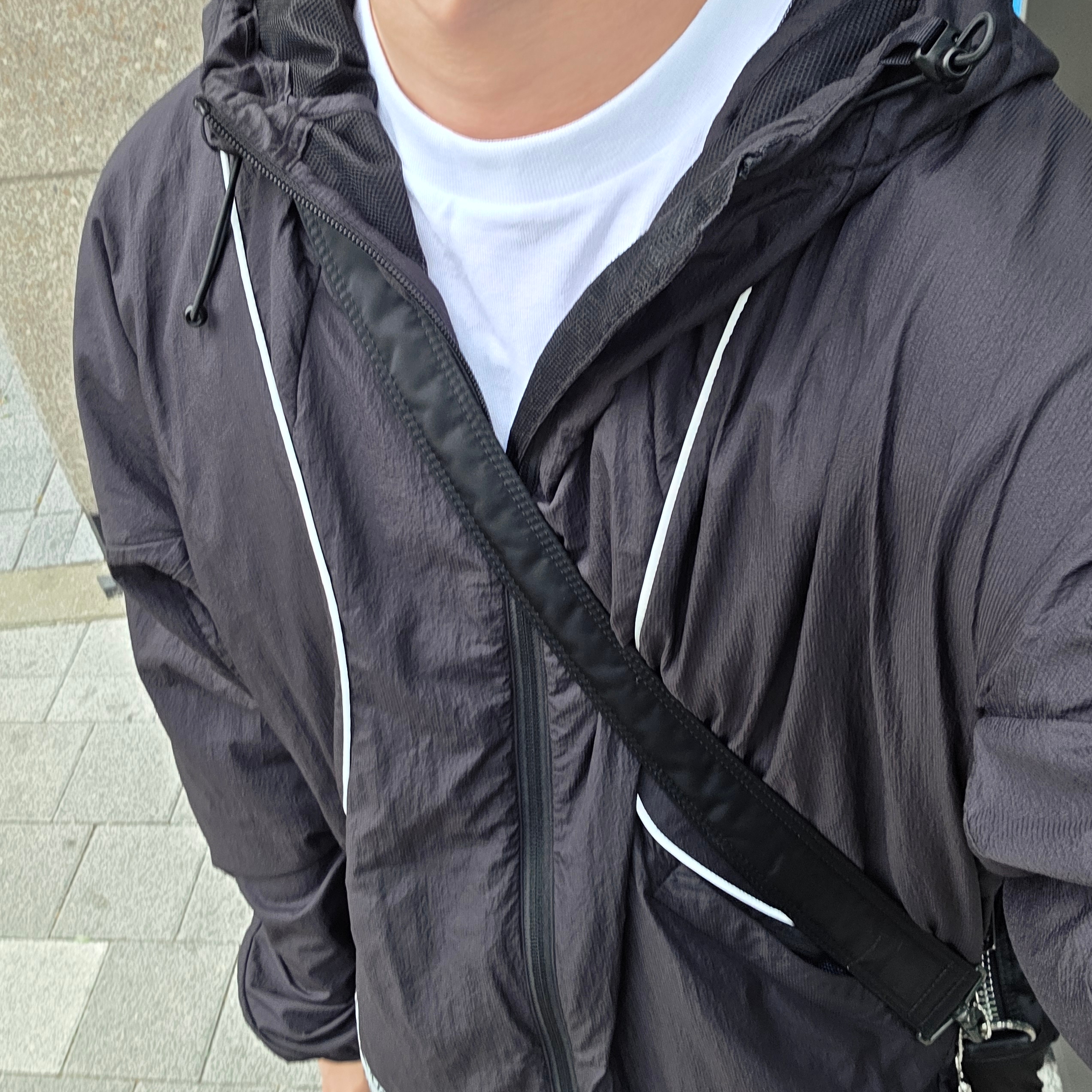 Palace Sprinter Jacket Black - 25SS 착용 스타일