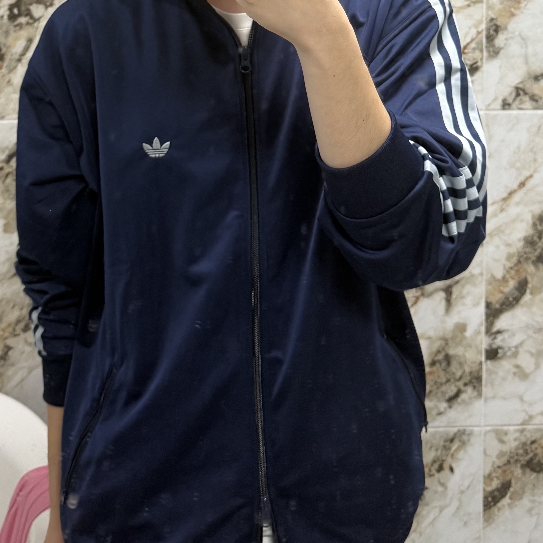 Adidas Originals Beckenbauer Track Jacket Night Indigo - KR Sizing 착용 스타일