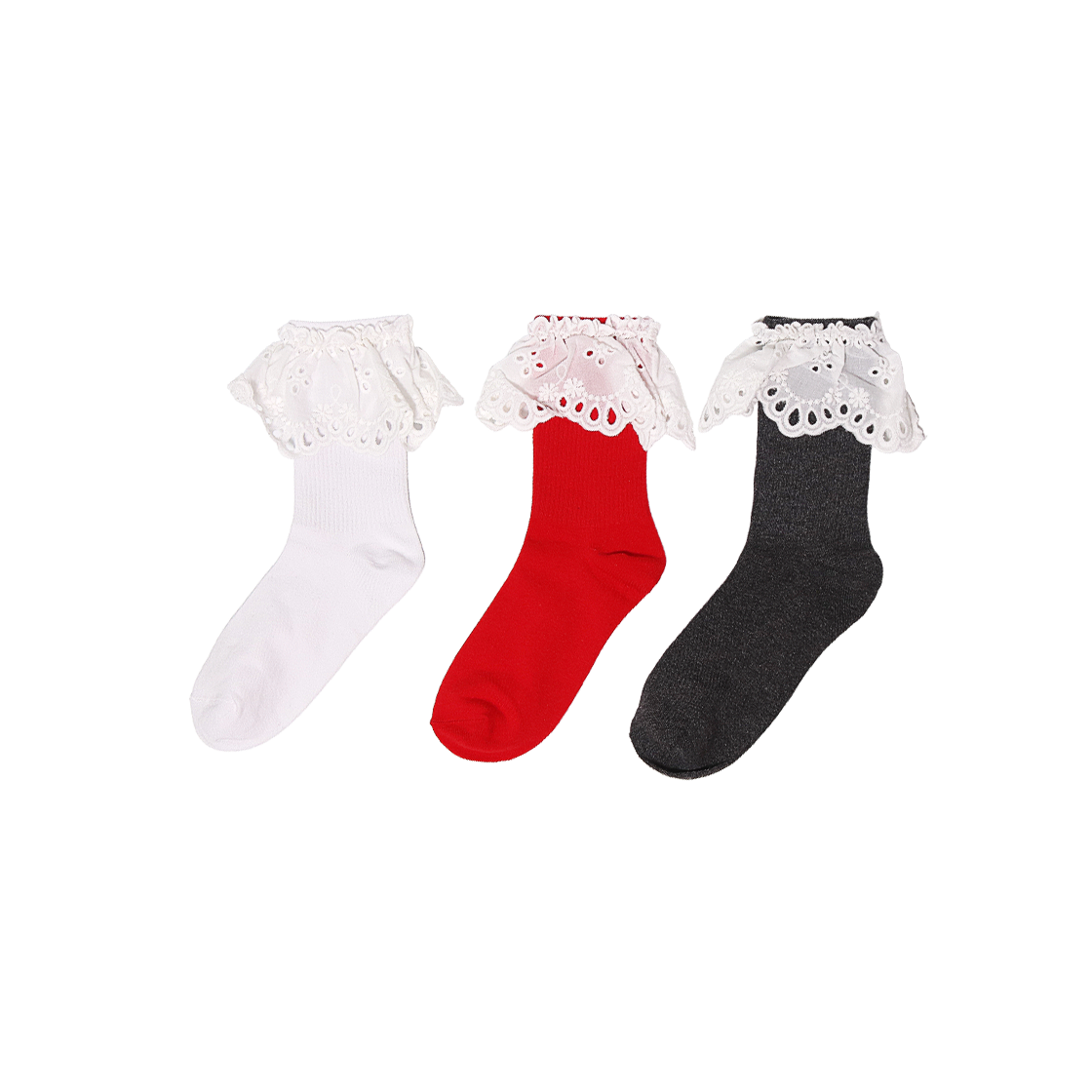 오니뗄라 코튼 레이스 삭스 3컬러(Onnitella Cotton Lace Socks 3Colors) - 1