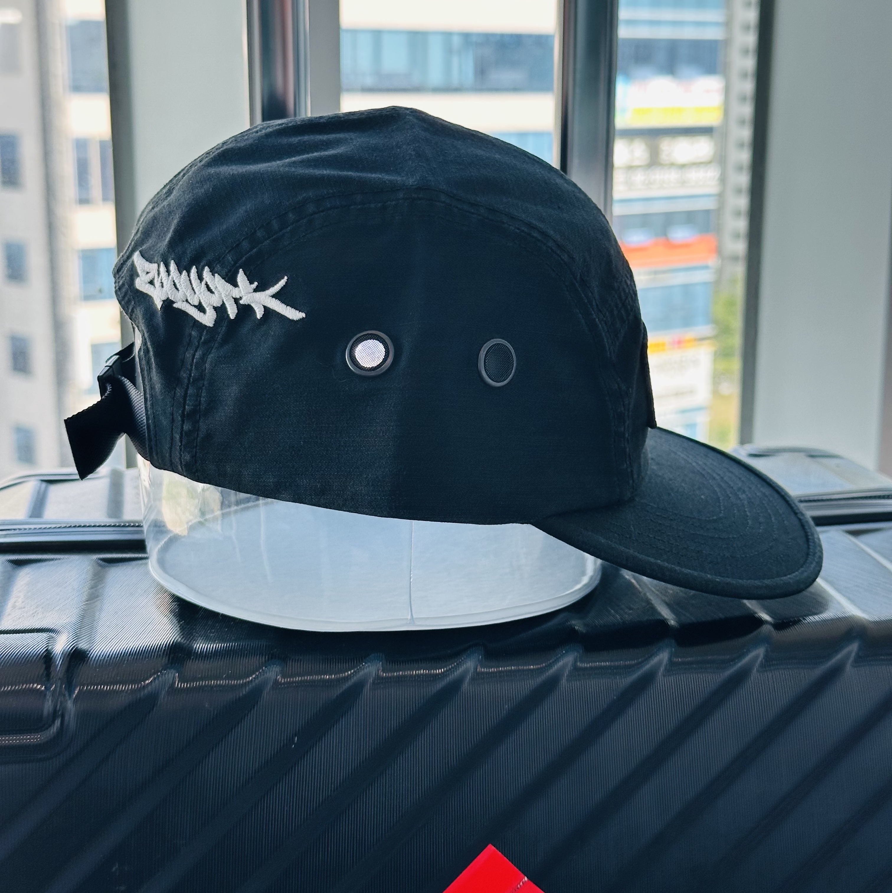 Supreme x Zoo York Camp Cap Black - 25SS 착용 스타일 - 2