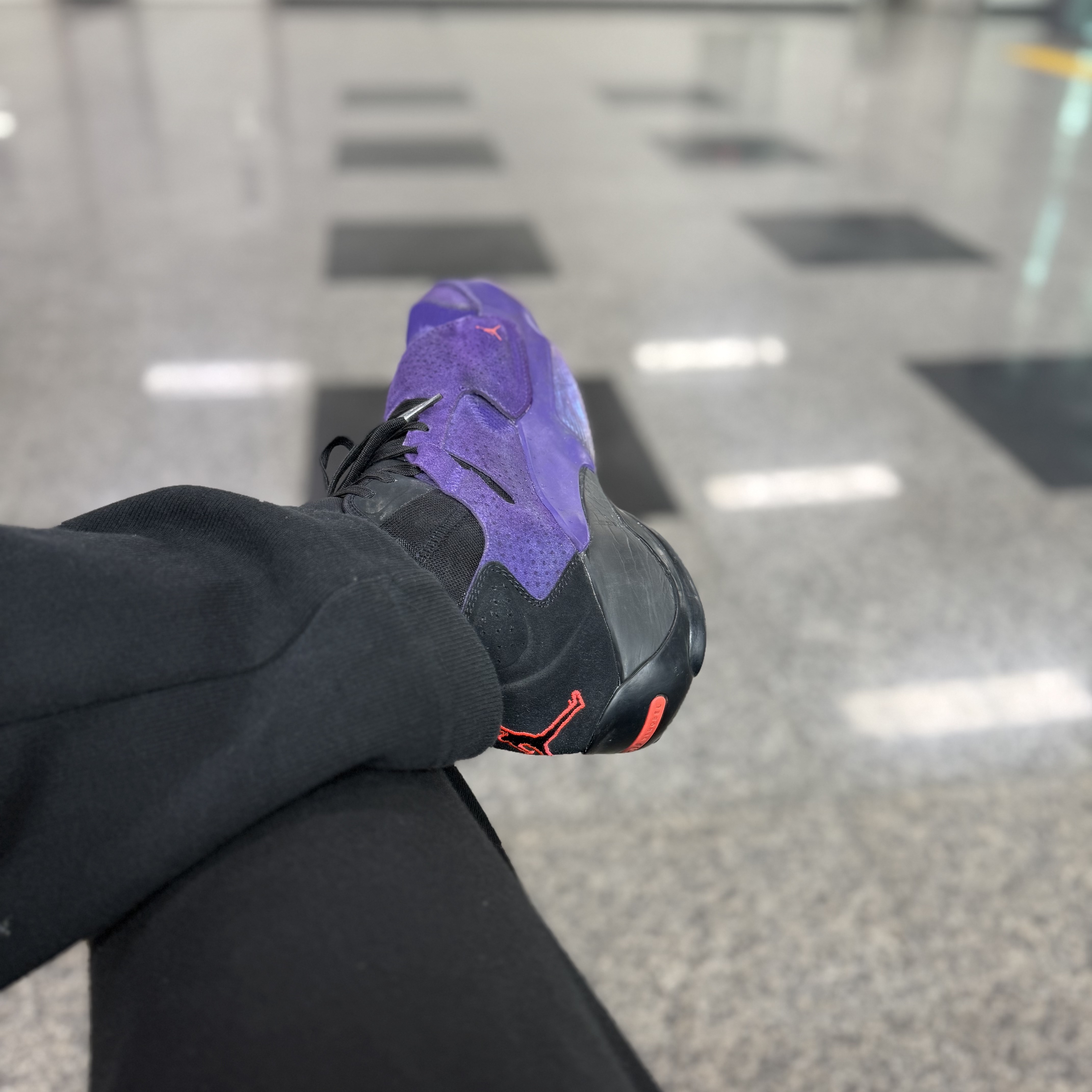 Jordan Zion 2 PF Court Purple Black 착용 스타일