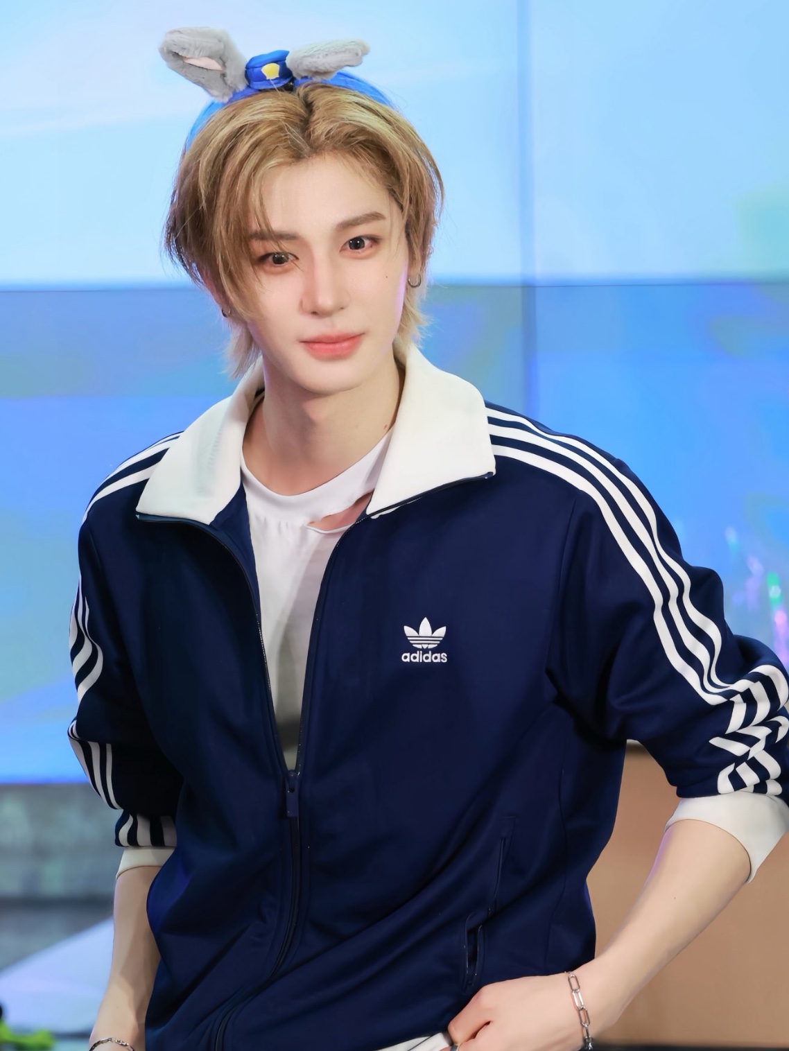 Adidas Adicolor Classic Beckenbauer Track Top Night Indigo - KR Sizing 착용 스타일