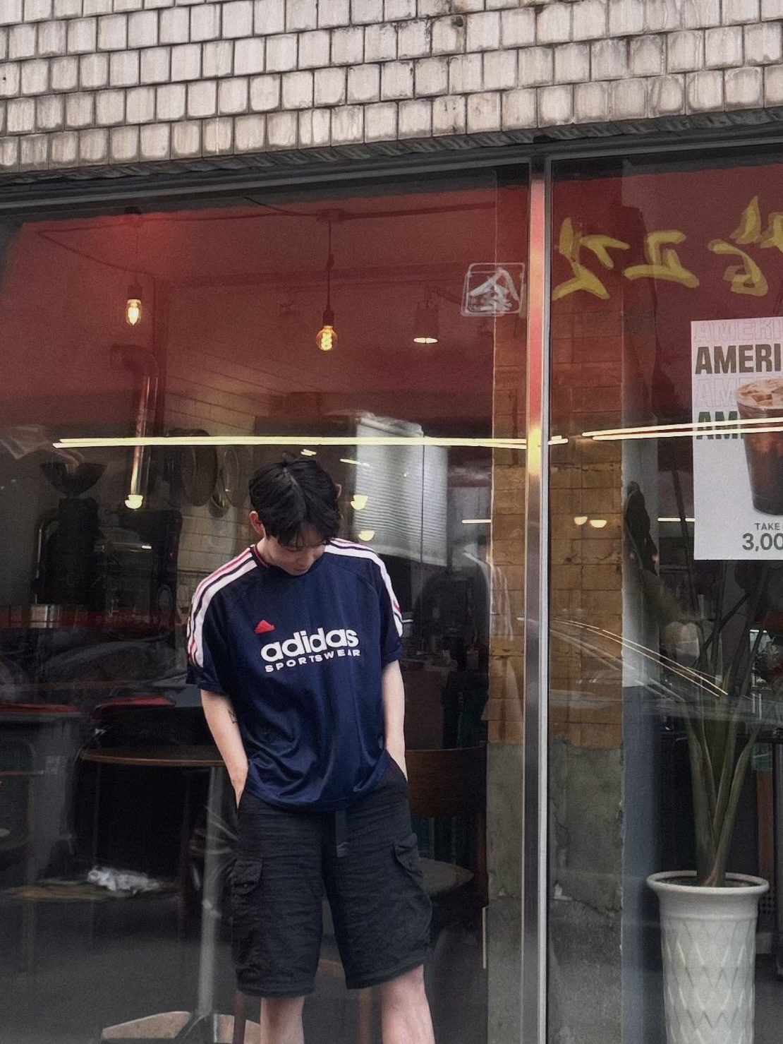 Adidas House of Tiro Nations Pack T-Shirt Team Navy Blue 2 - KR Sizing 착용 스타일