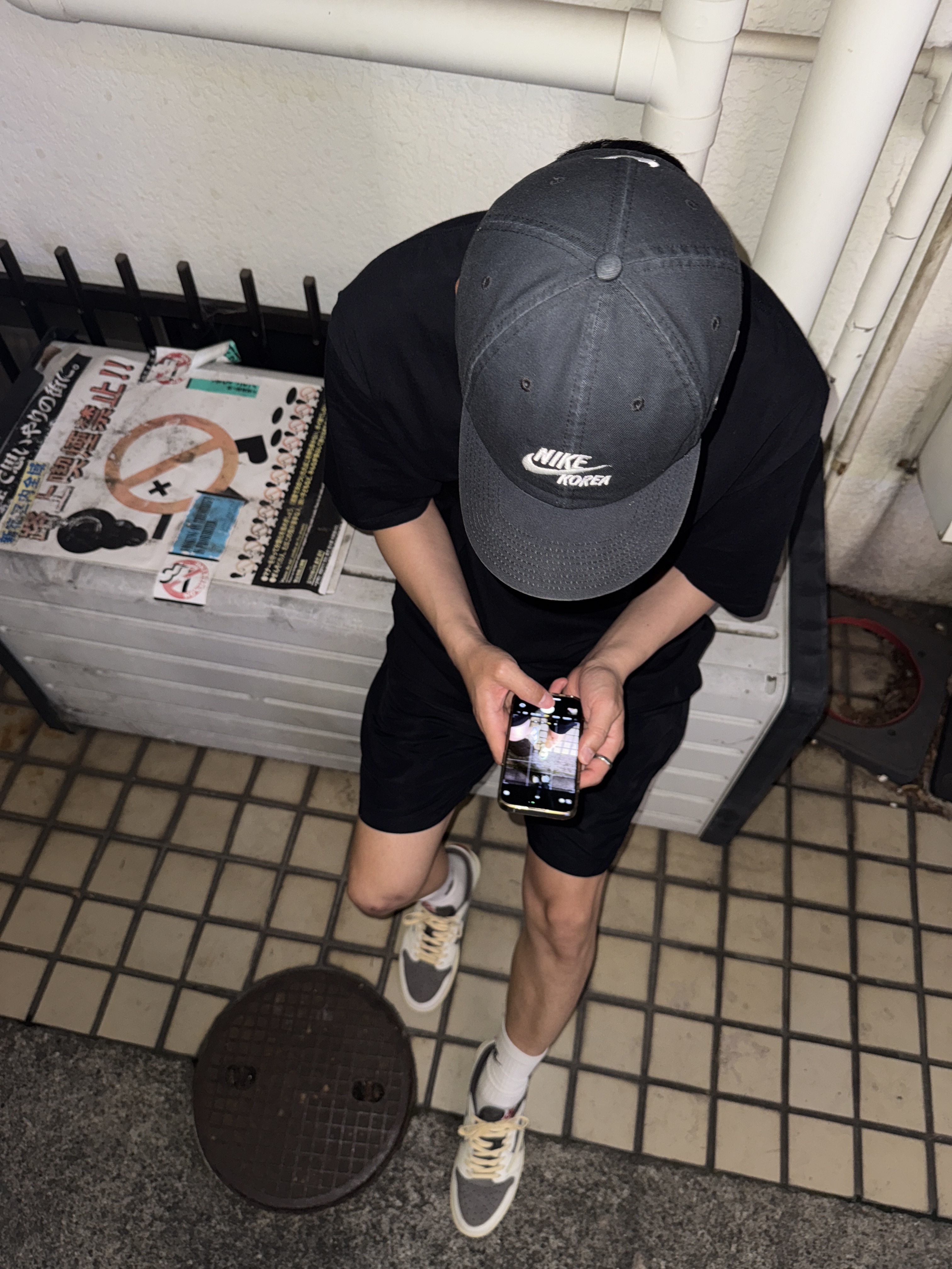 Stussy Stock Water Shorts Black, Nike H86 Korea Cap Black 착용 스타일