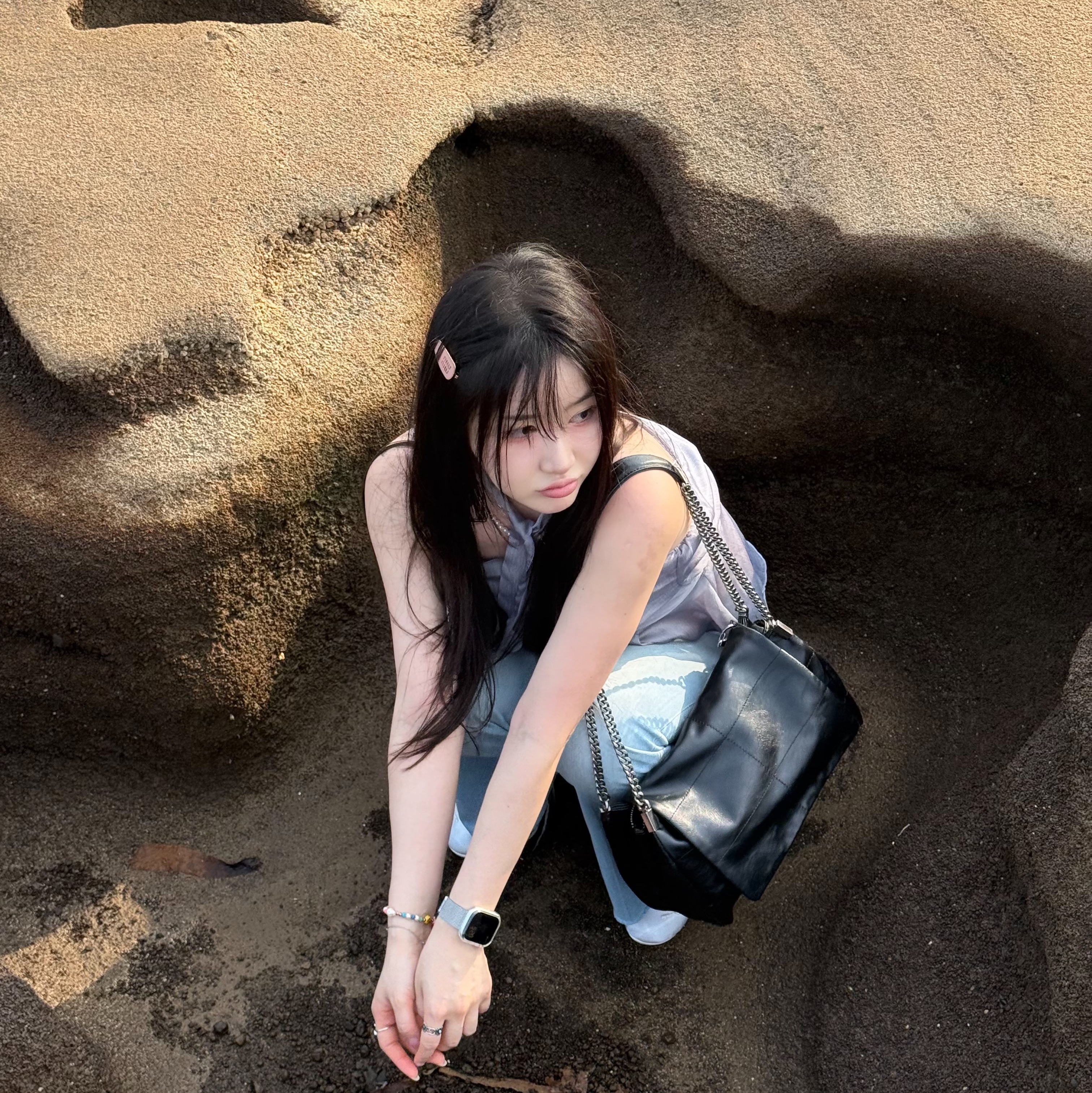 Zara Rock Style Flap Shoulder Bag Black, (W) Puma Speedcat Ballet Metallic Puma Silver Puma White 착용 스타일 - 1