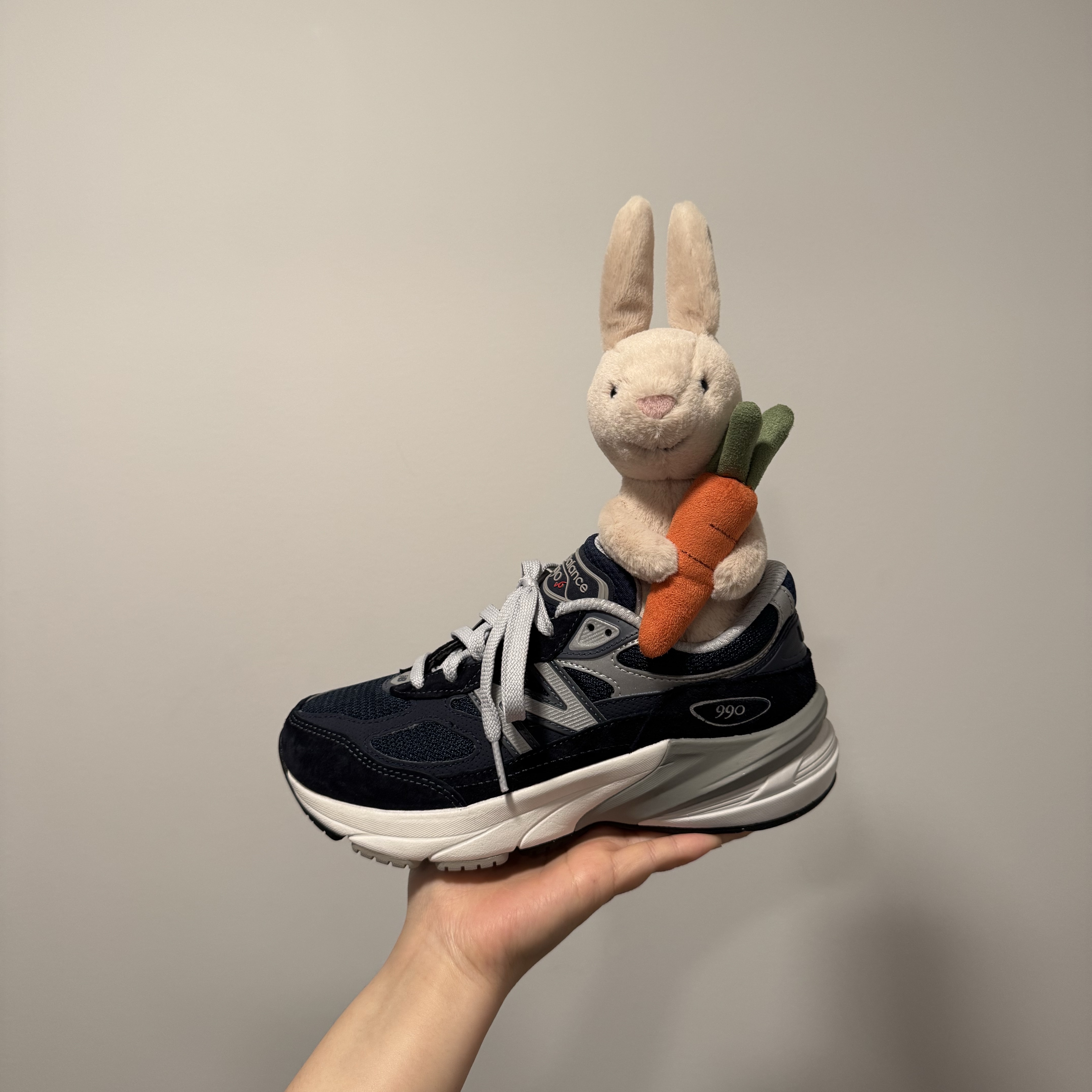 (GS) New Balance 990v6 Navy - M Medium 착용 스타일