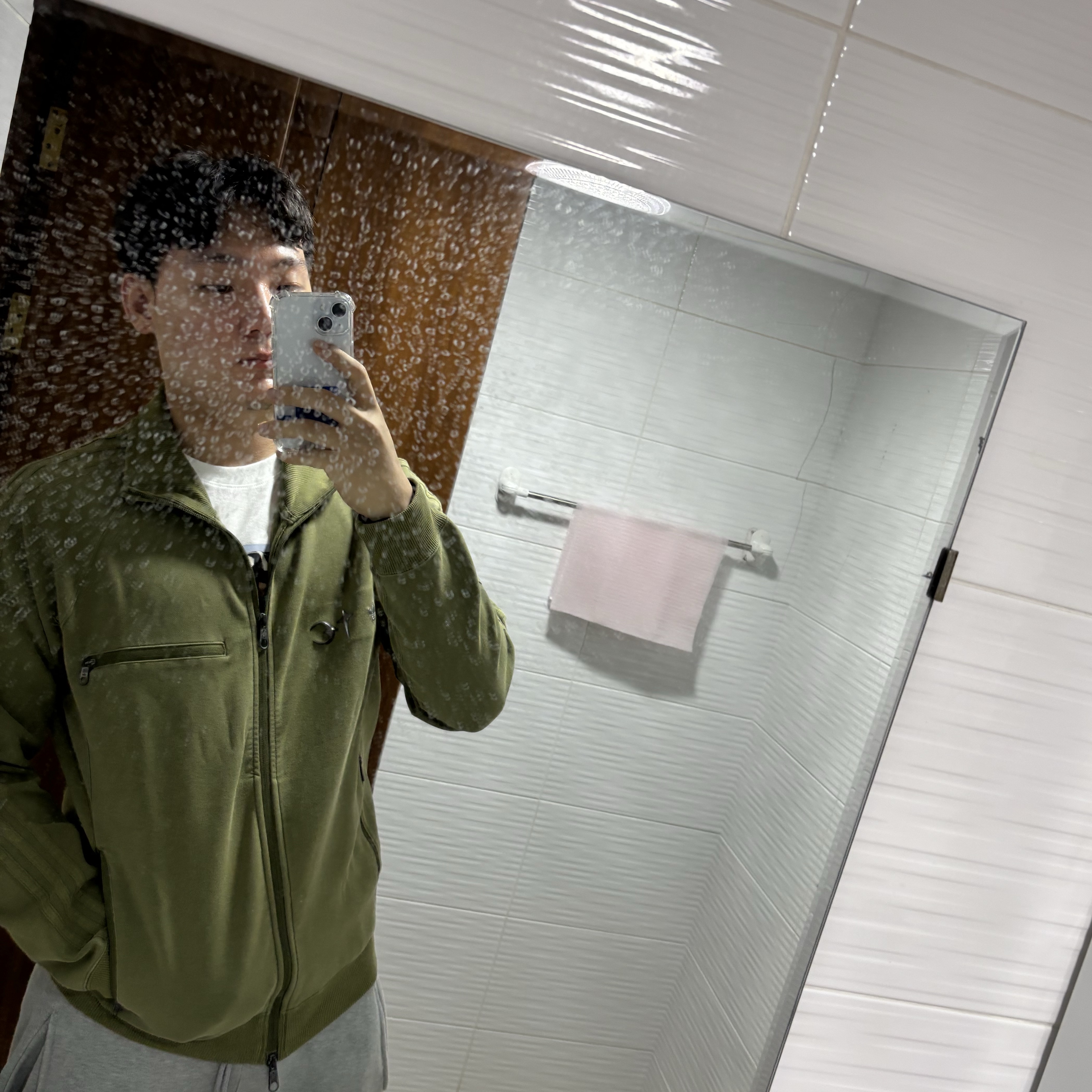 Adidas x Thug Club Track Top Focus Olive - KR Sizing 착용 스타일