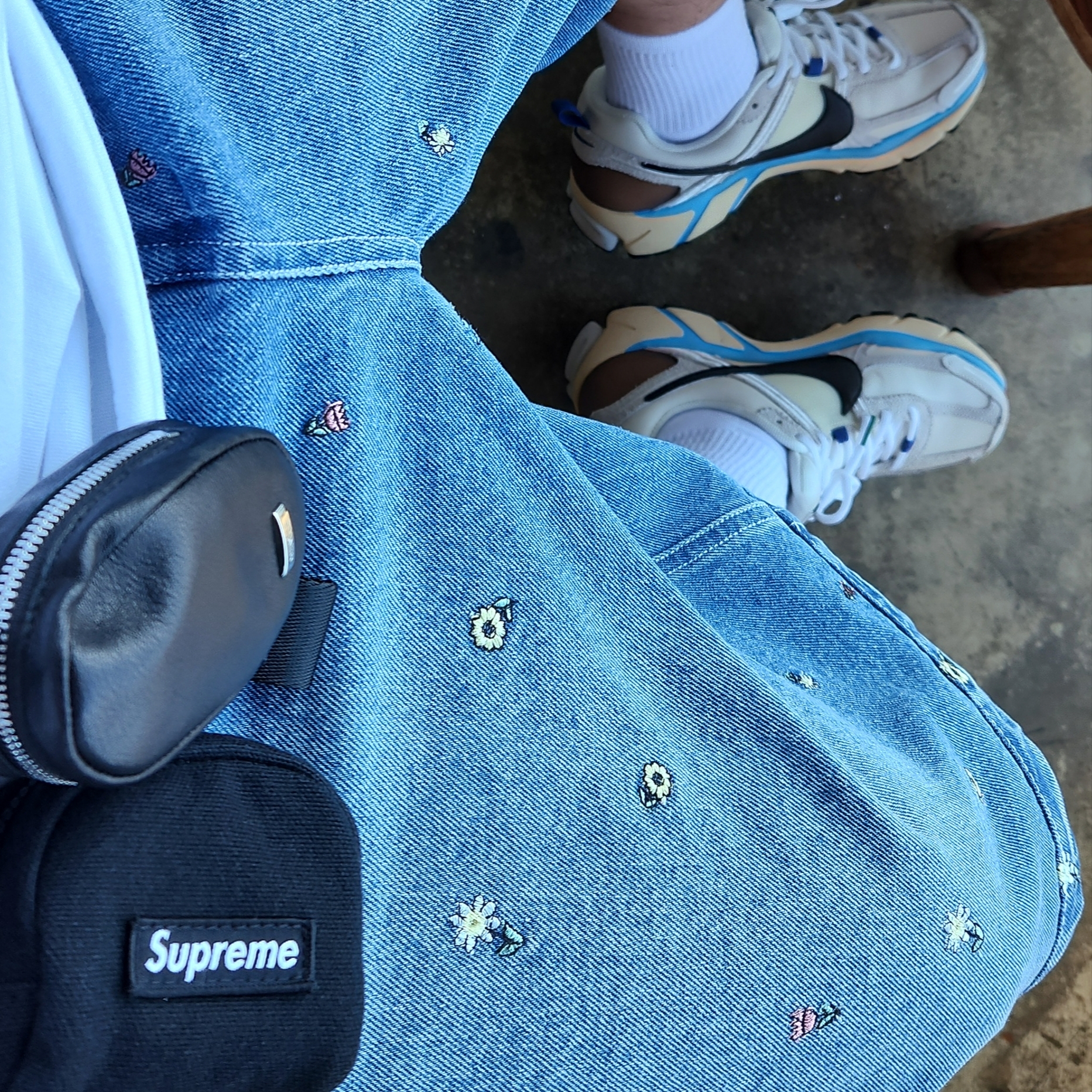 Supreme Military Camp Cap Black - 25SS, Gucci Interlocking G Bracelet Silver 착용 스타일 - 3