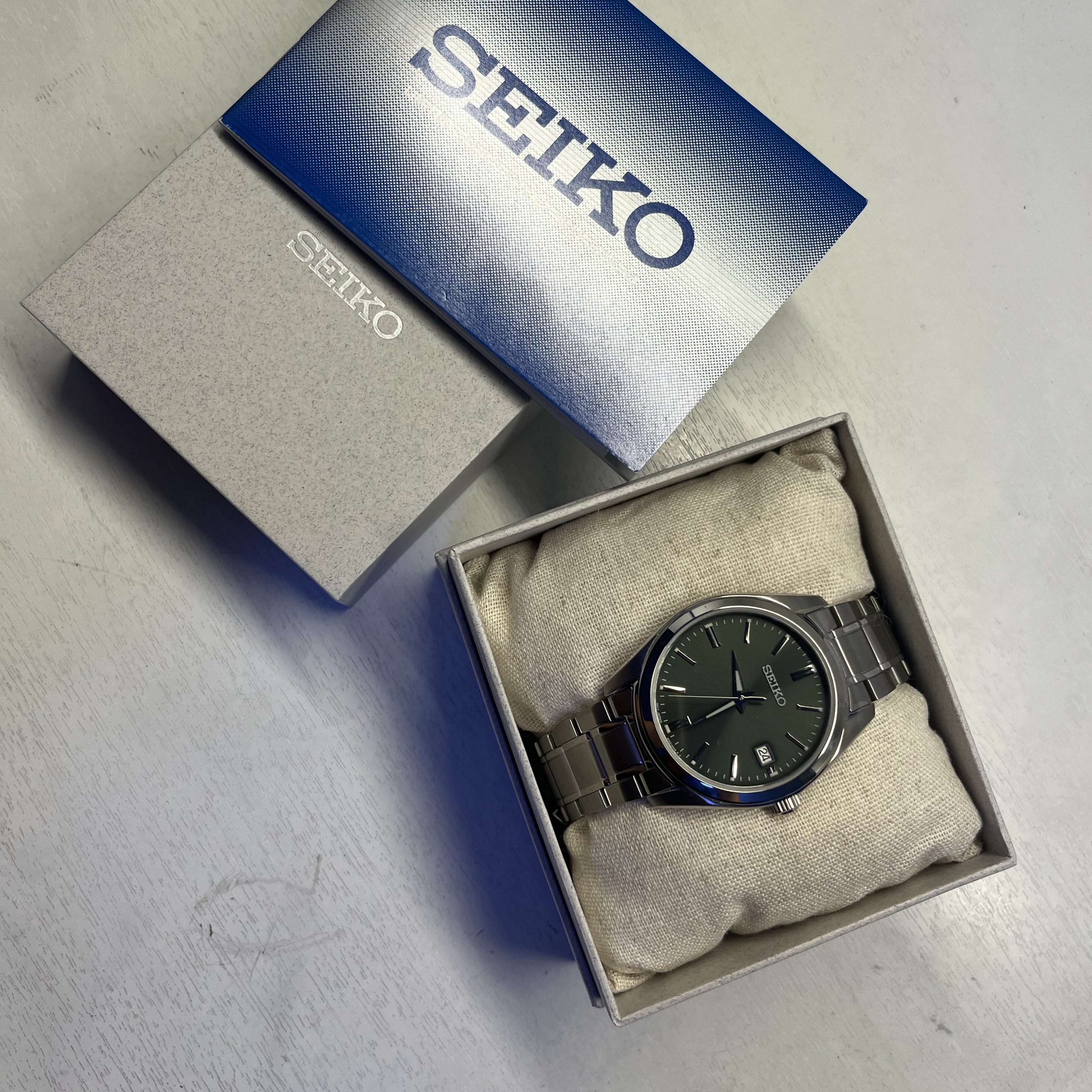Seiko SUR527P1 Green 착용 스타일