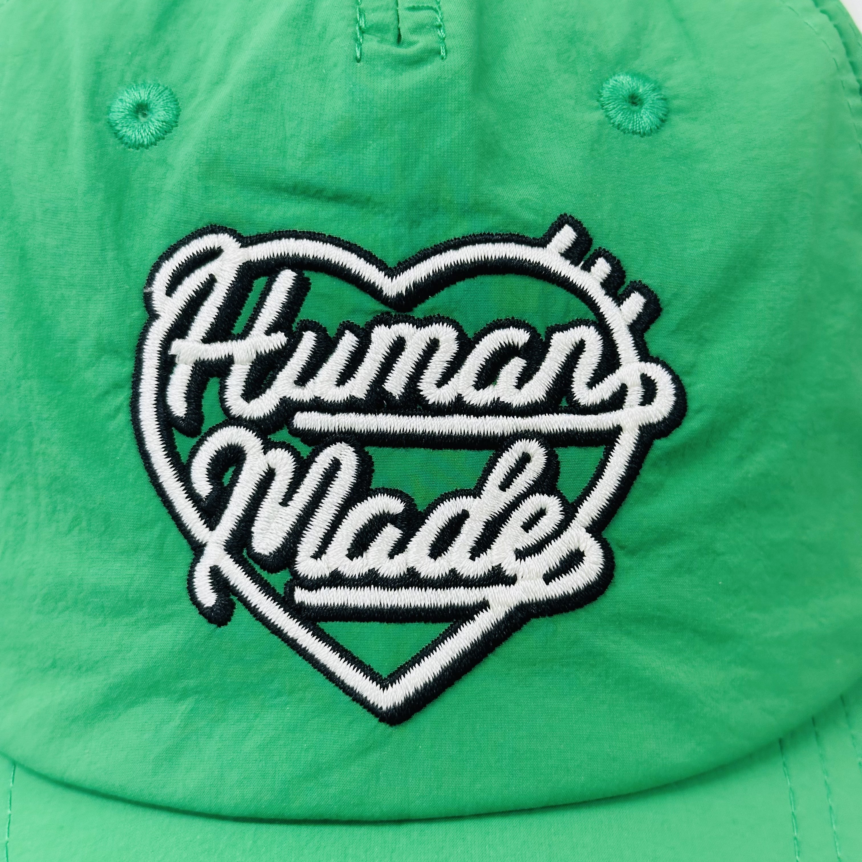 Human Made 5 Panel Nylon Cap Green 착용 스타일 - 2