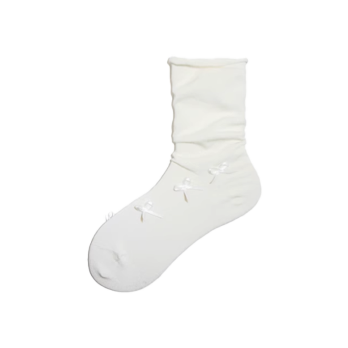 L0000060 Onnitella Ribbon Point Socks Ivory